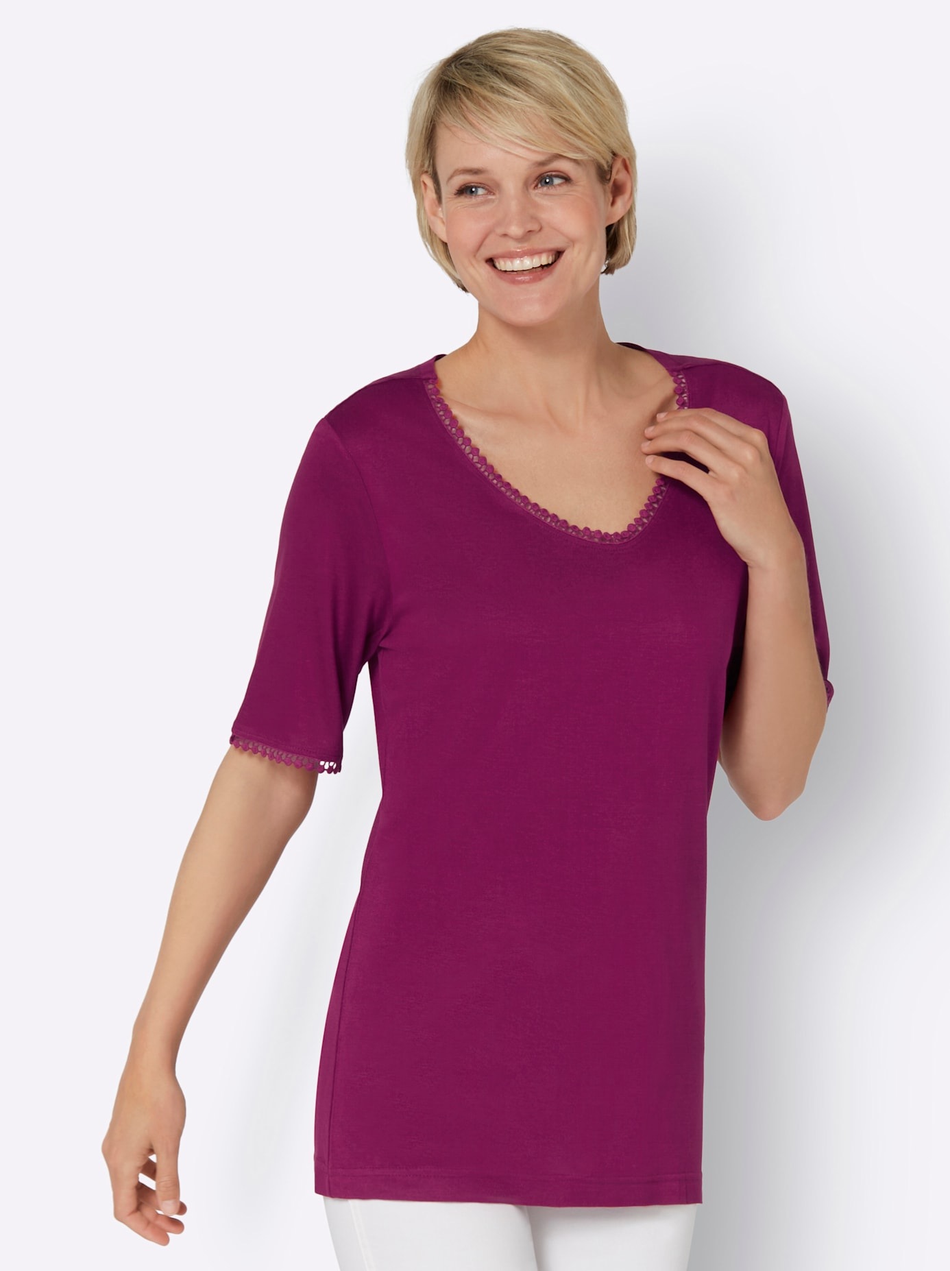 Classic Basics Kurzarmshirt »V-Shirt« 1 Stk.