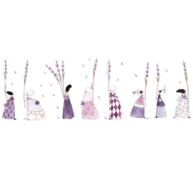 Jelmoli-Versand | (1 online Lavendel bestellen Wandtattoo Wall-Art Blumen St.) »Lila Mädchen«,