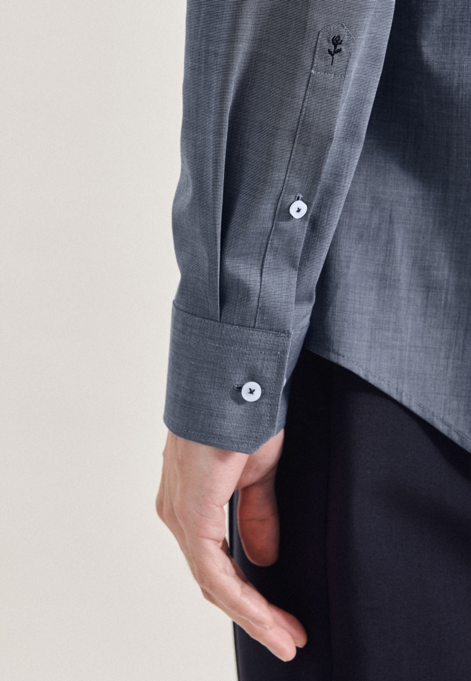 seidensticker Businesshemd »Slim«, Slim Langarm Kentkragen Uni