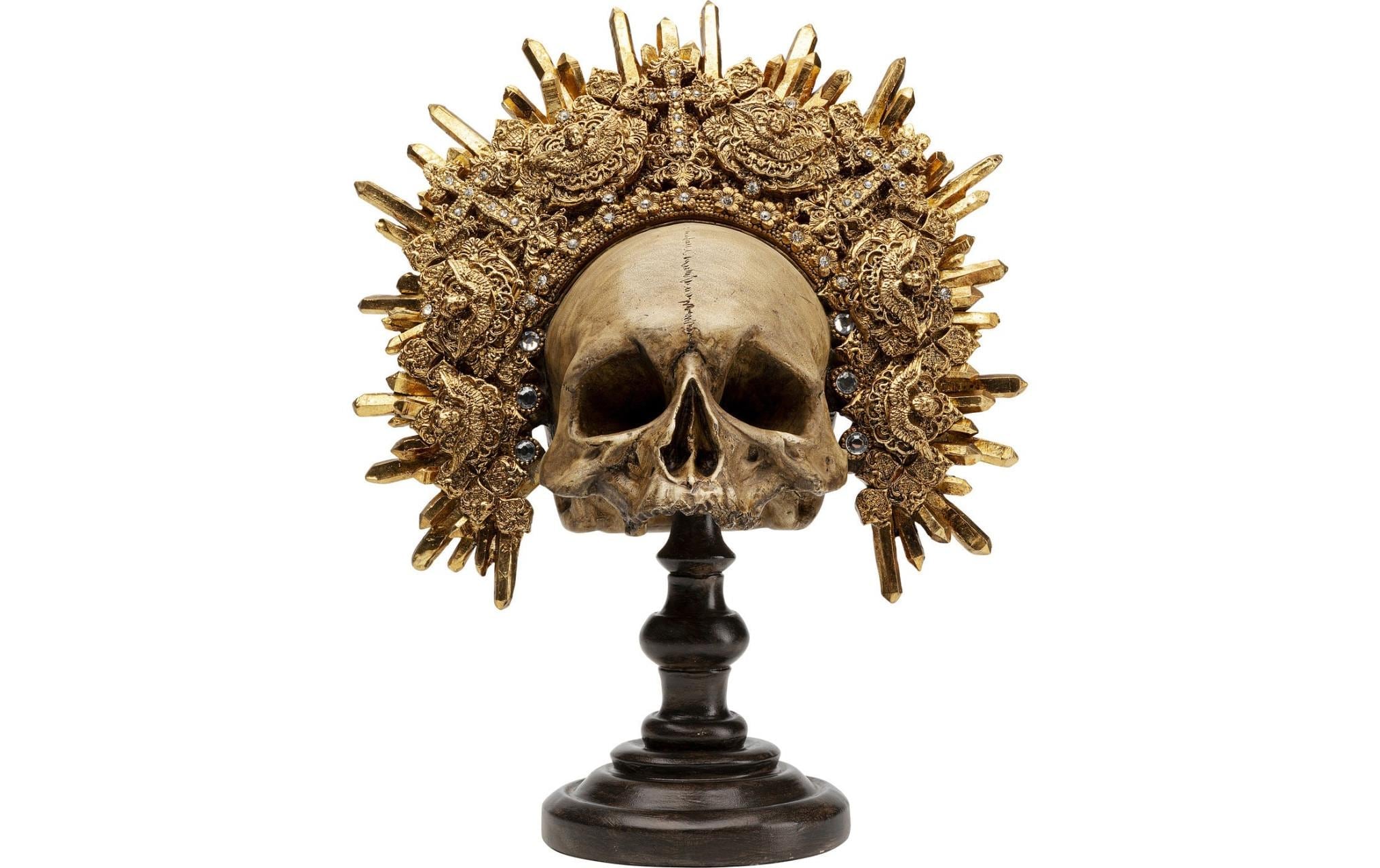 Kare Design Dekofigur »King Skull Goldfarben«