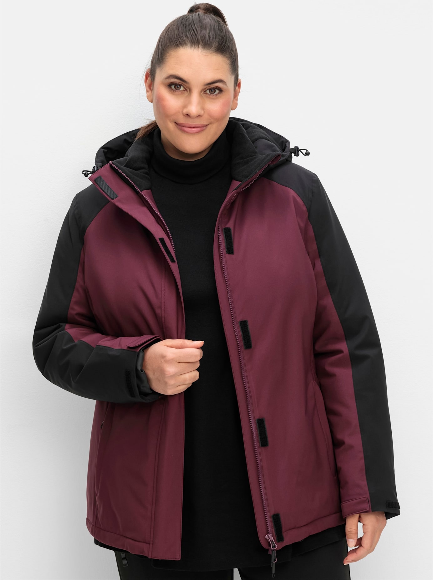 Sheego Outdoorjacke, mit Kapuze