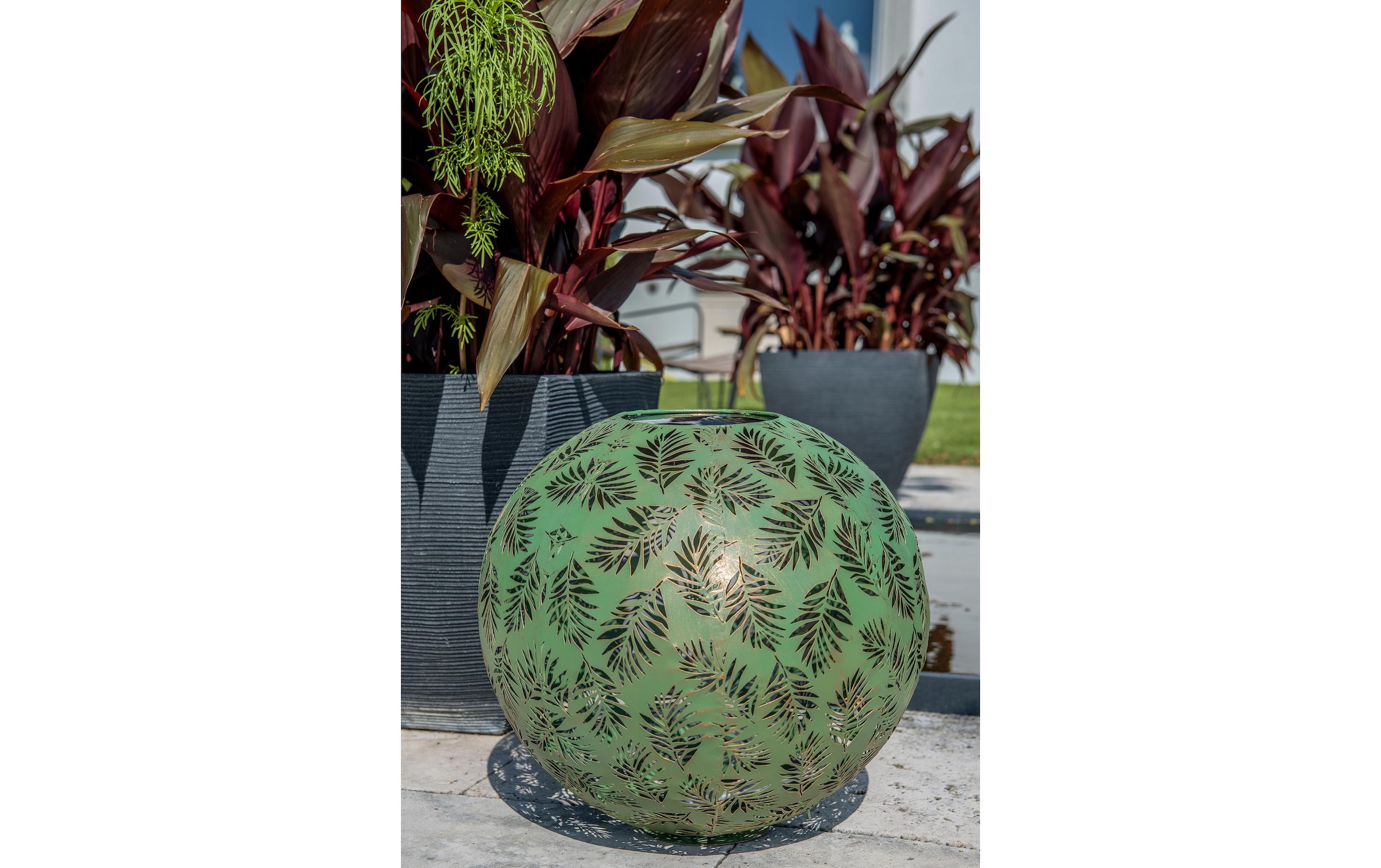 STT LED Gartenleuchte »Solar Antic Ball Bamboo«