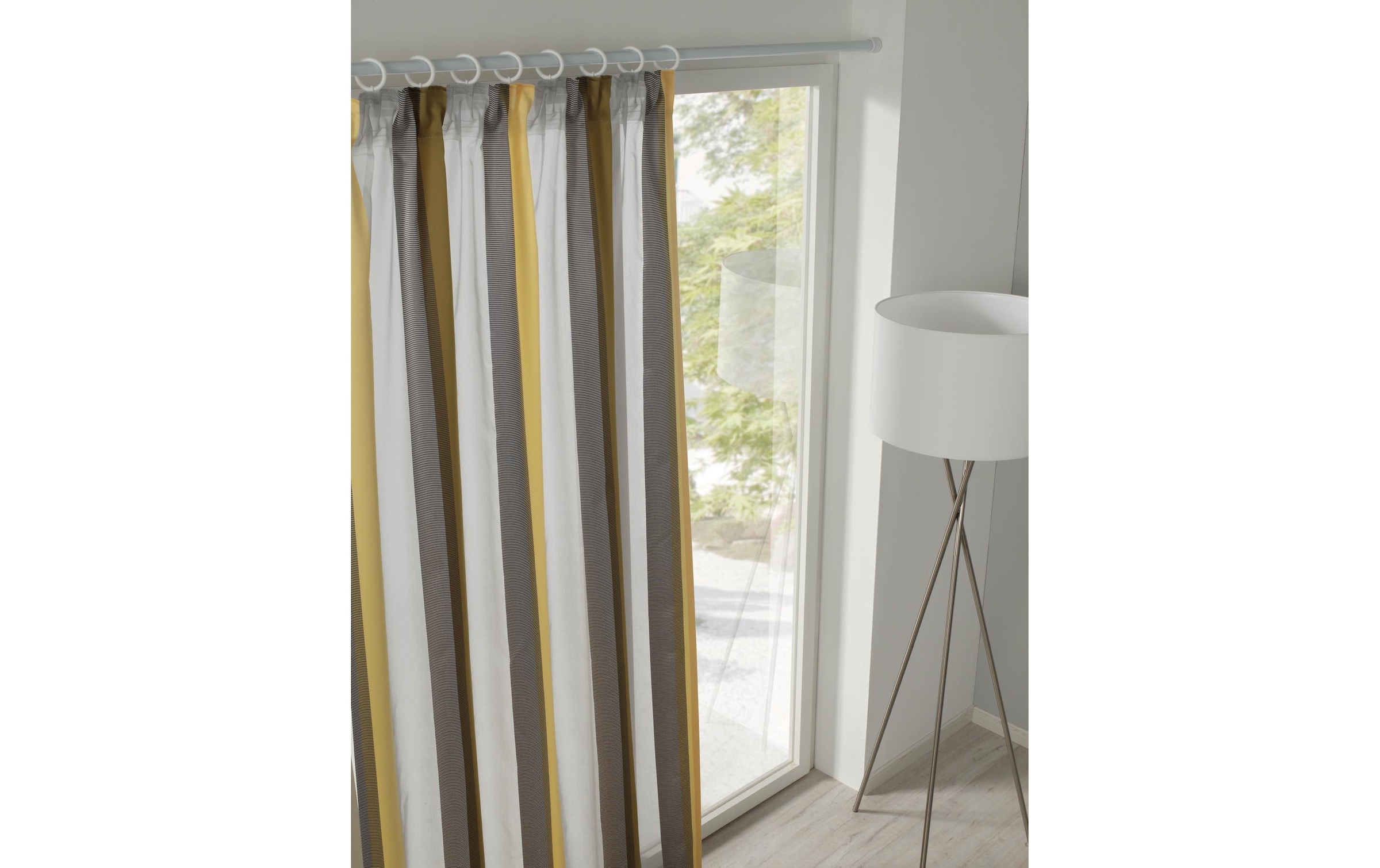 GARDINIA Gardinenstange »80-130 cm, Ø 23/26 mm Weiss«