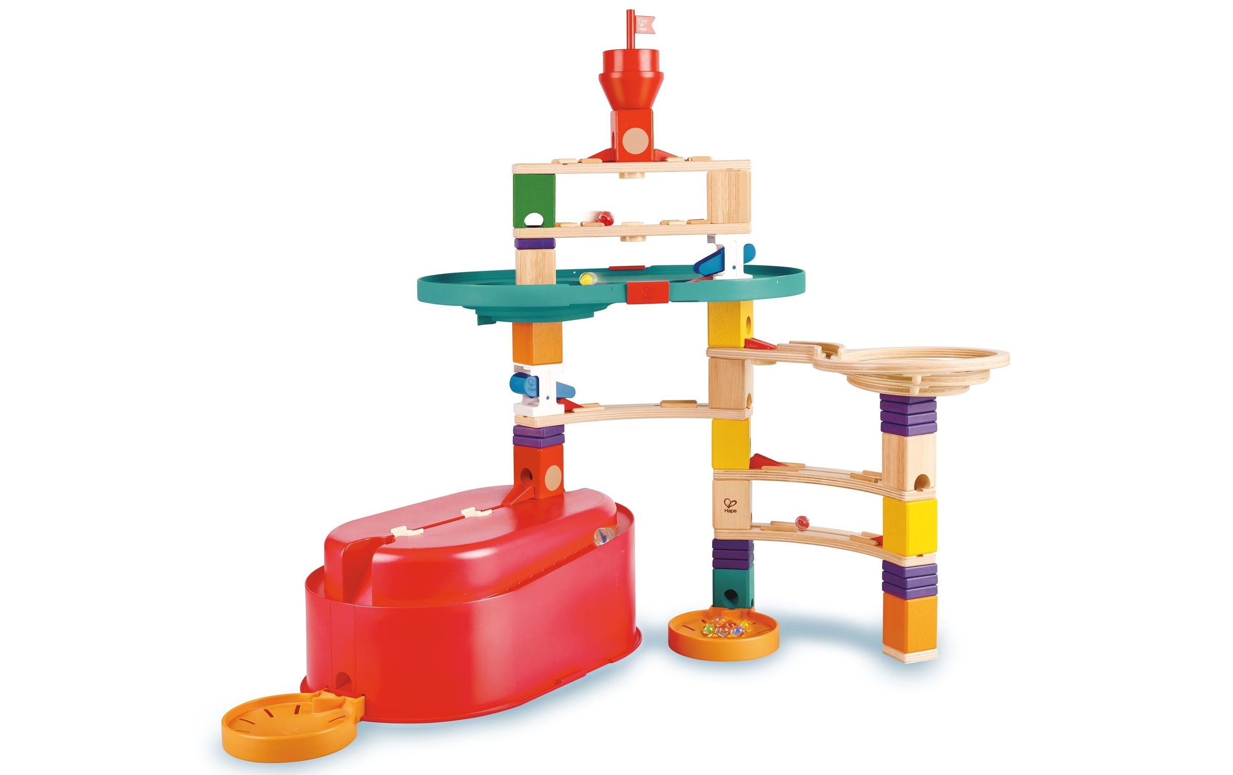 Hape Kugelbahn »Quadrilla: Baukasten«, (58 tlg.)