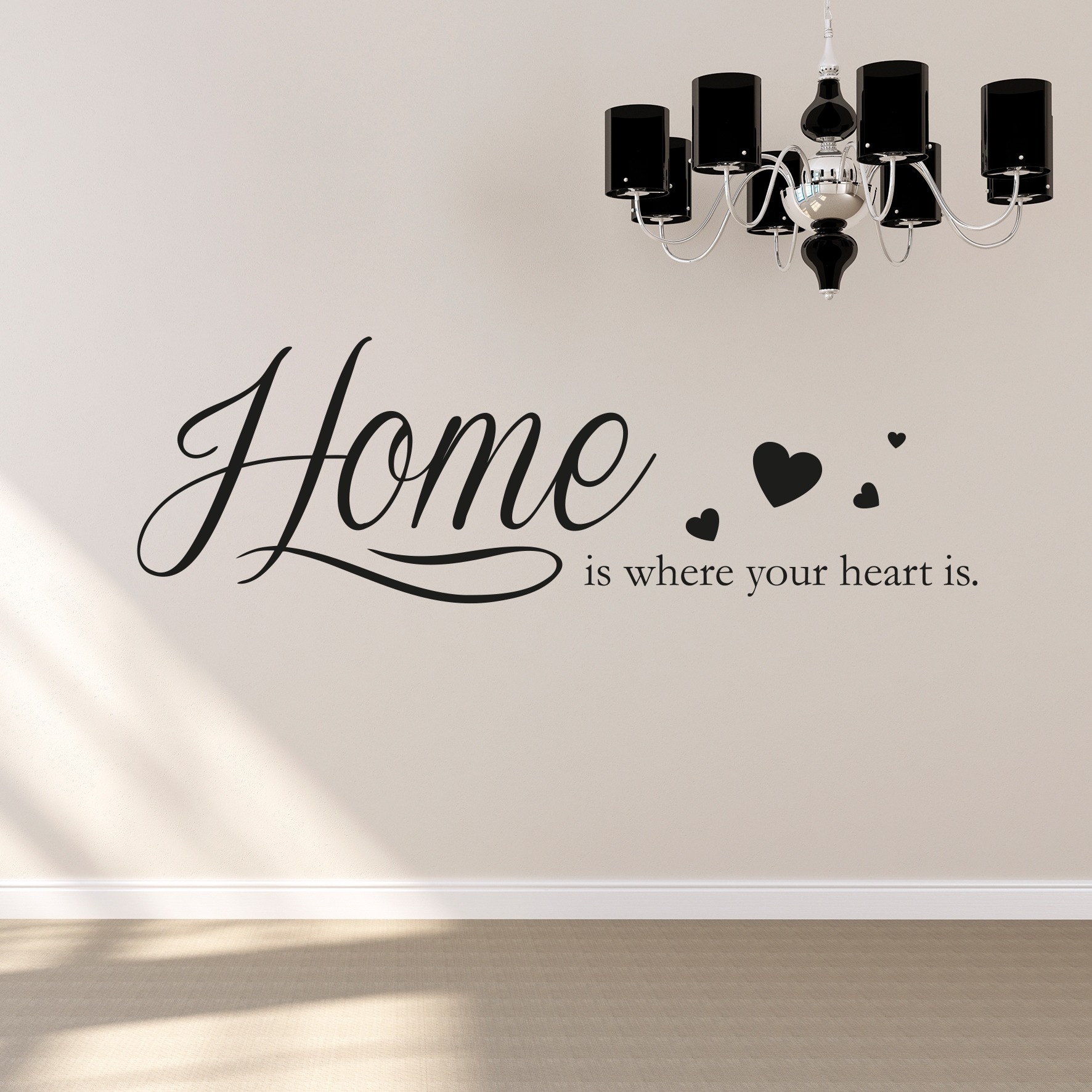 ❤ queence Wandtattoo »Home is where your heart is«, 120 x 30 cm kaufen im  Jelmoli-Online Shop
