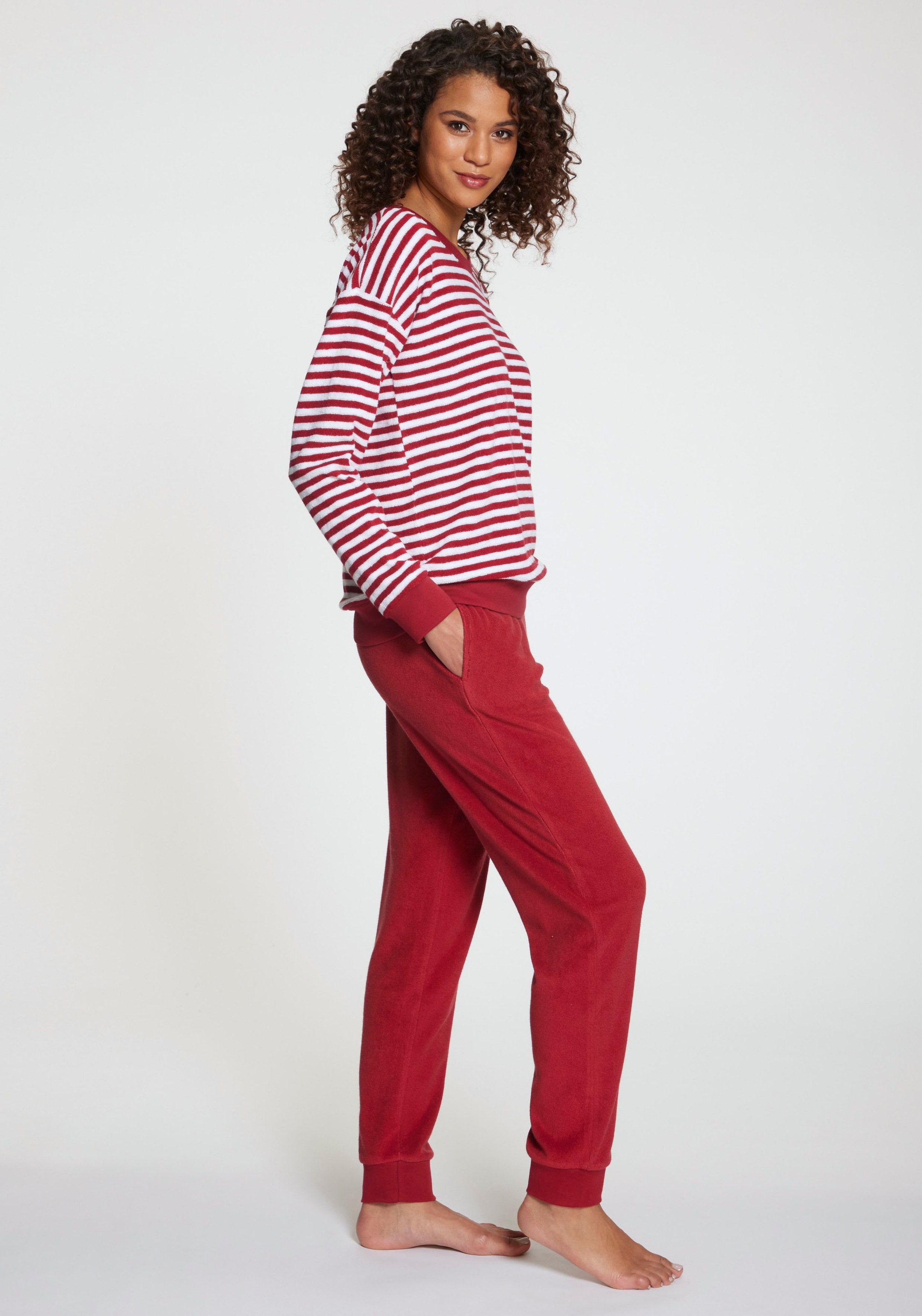 Vivance Dreams Pyjama, (2 tlg.), aus weichem Frottee