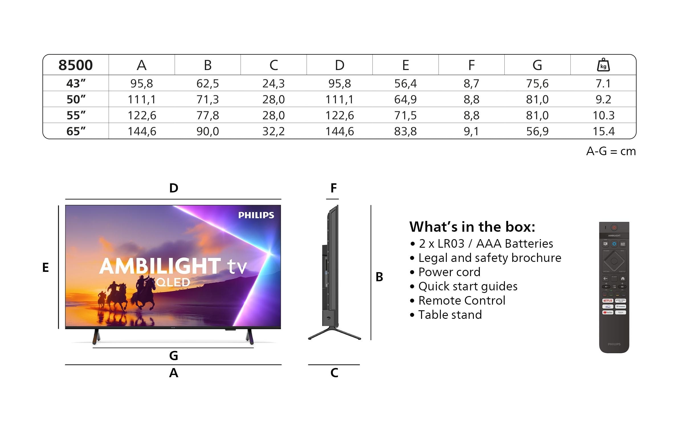 Philips LED-Fernseher »43PUS8500/12 43" 4K«, 4K Ultra HD