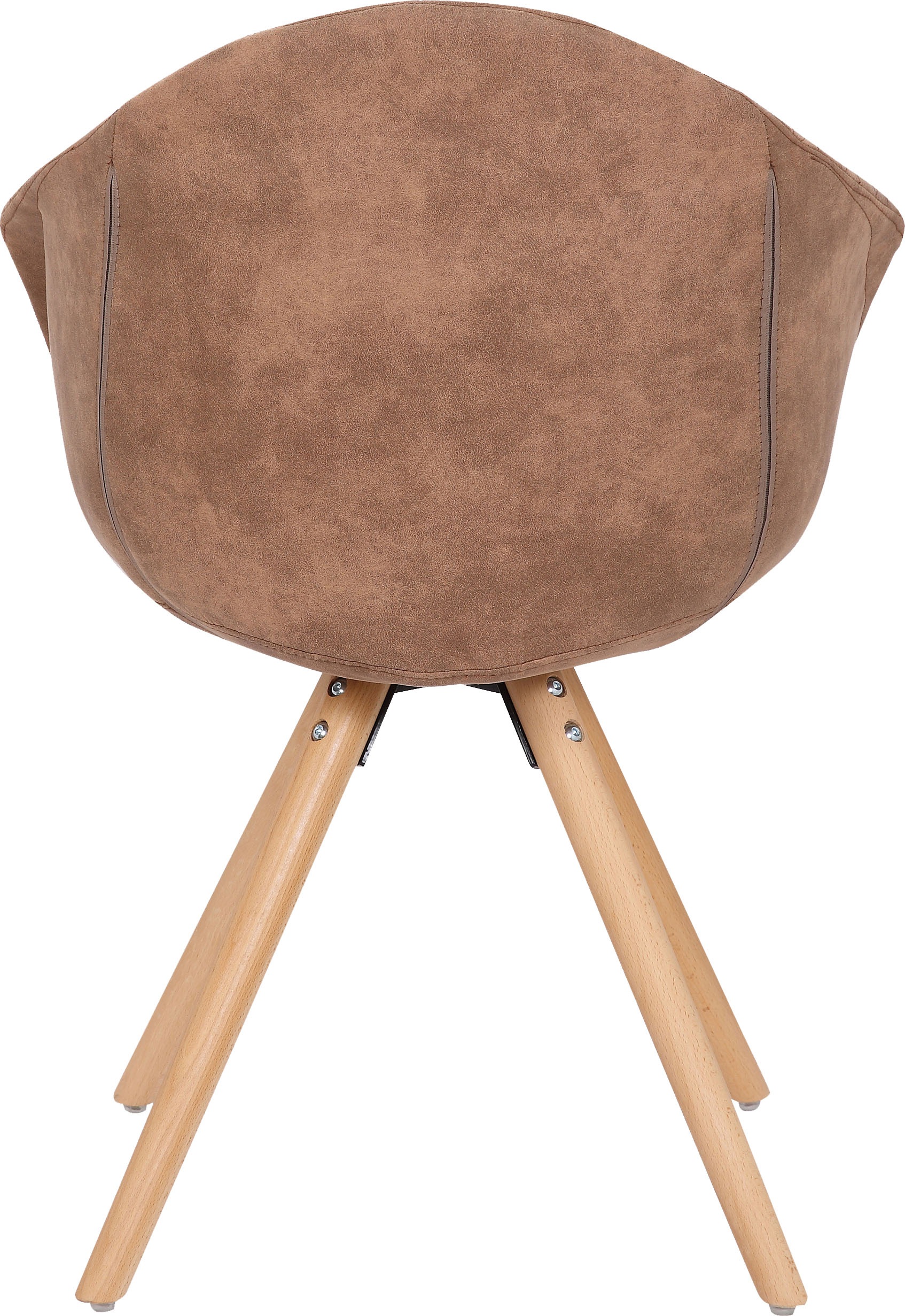 Kayoom Polsterstuhl »Stuhl Chadwick 110 2er-Set, stilvolles Design, in Naturfarben gehalten«, (Set), 2 St., bequem, Holzbeine, weich gepolstert, stilvolles Design