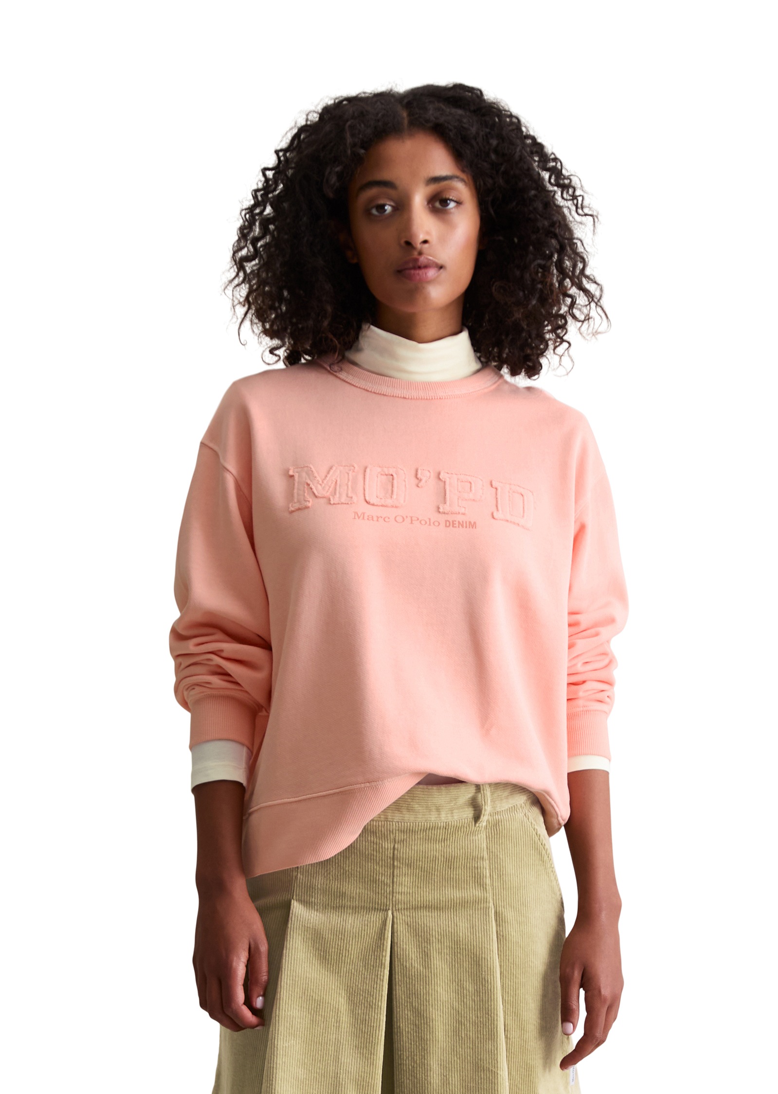 Marc O'Polo DENIM Sweatshirt, Rundhalsausschnitt, Relaxed fit, Garment-Dye-Färbung