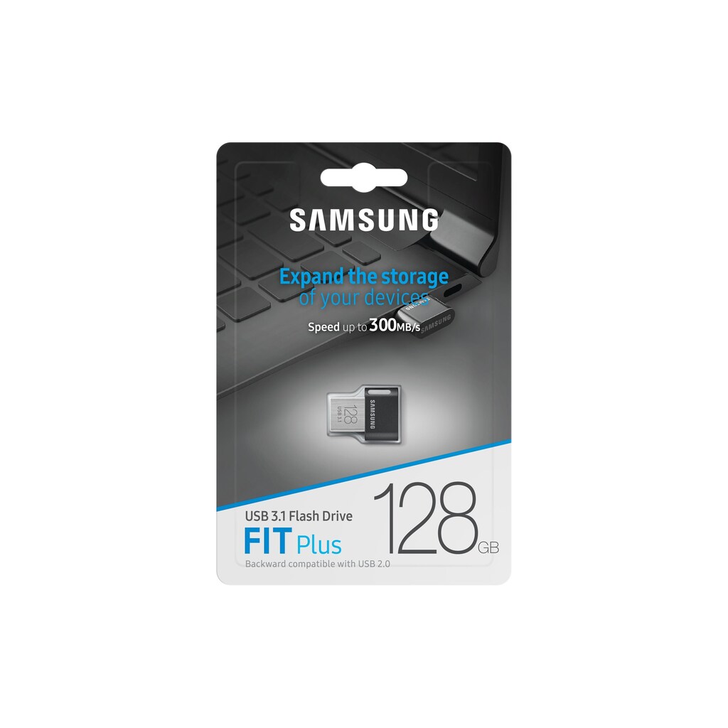 Samsung USB-Stick »Fit Plus 128 GB«, (Lesegeschwindigkeit 400 MB/s)