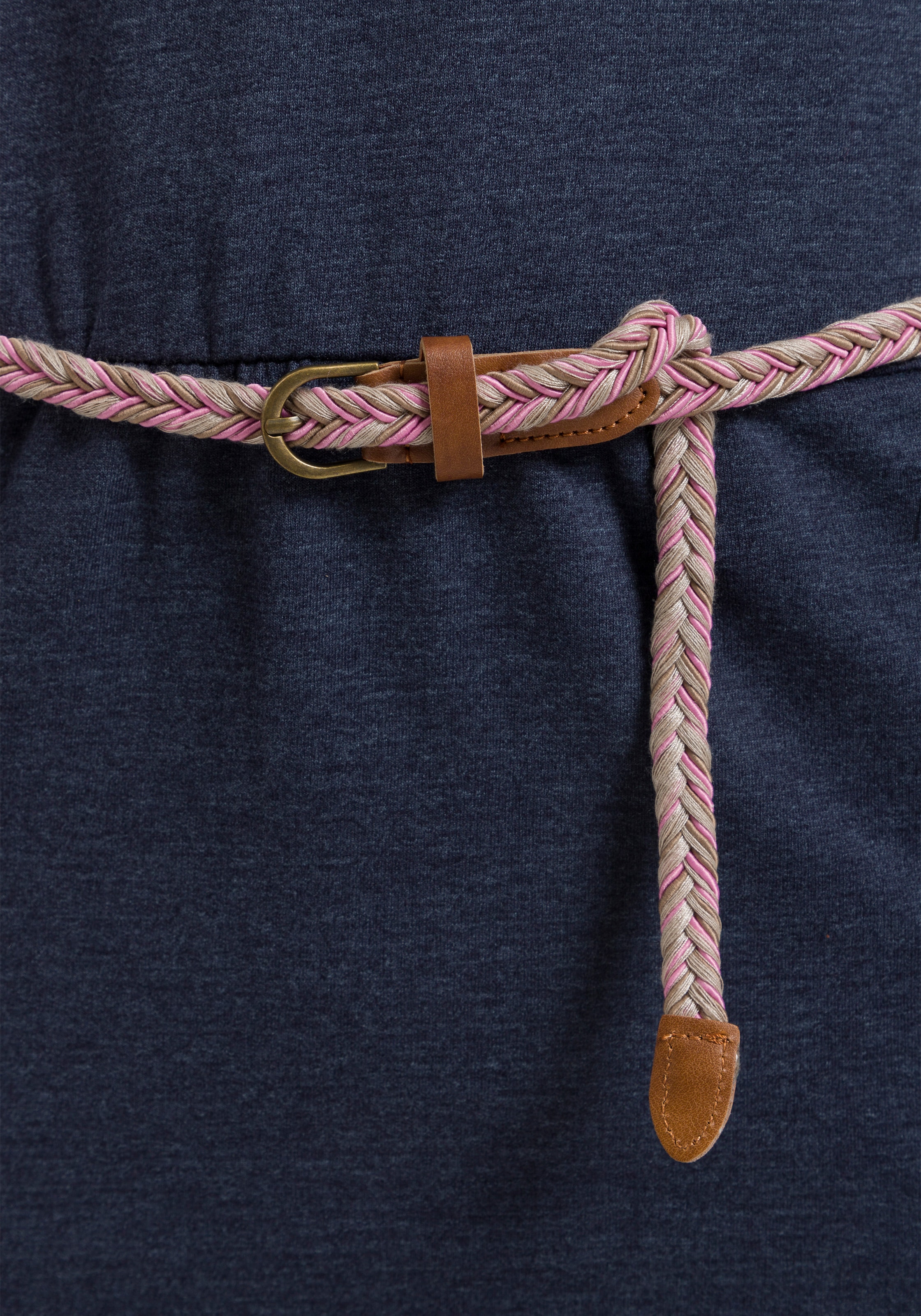Ragwear Sweatkleid »LAURRA«, (2 praktischen mit Jelmoli-Versand stylisches mit kaufen Langarmkleid Eingrifftaschen abnehmbarem Gürtel), tlg., online 