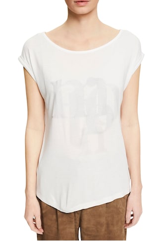 Esprit Collection T-Shirt, mit Metallic-Print auf der Vorderseite kaufen