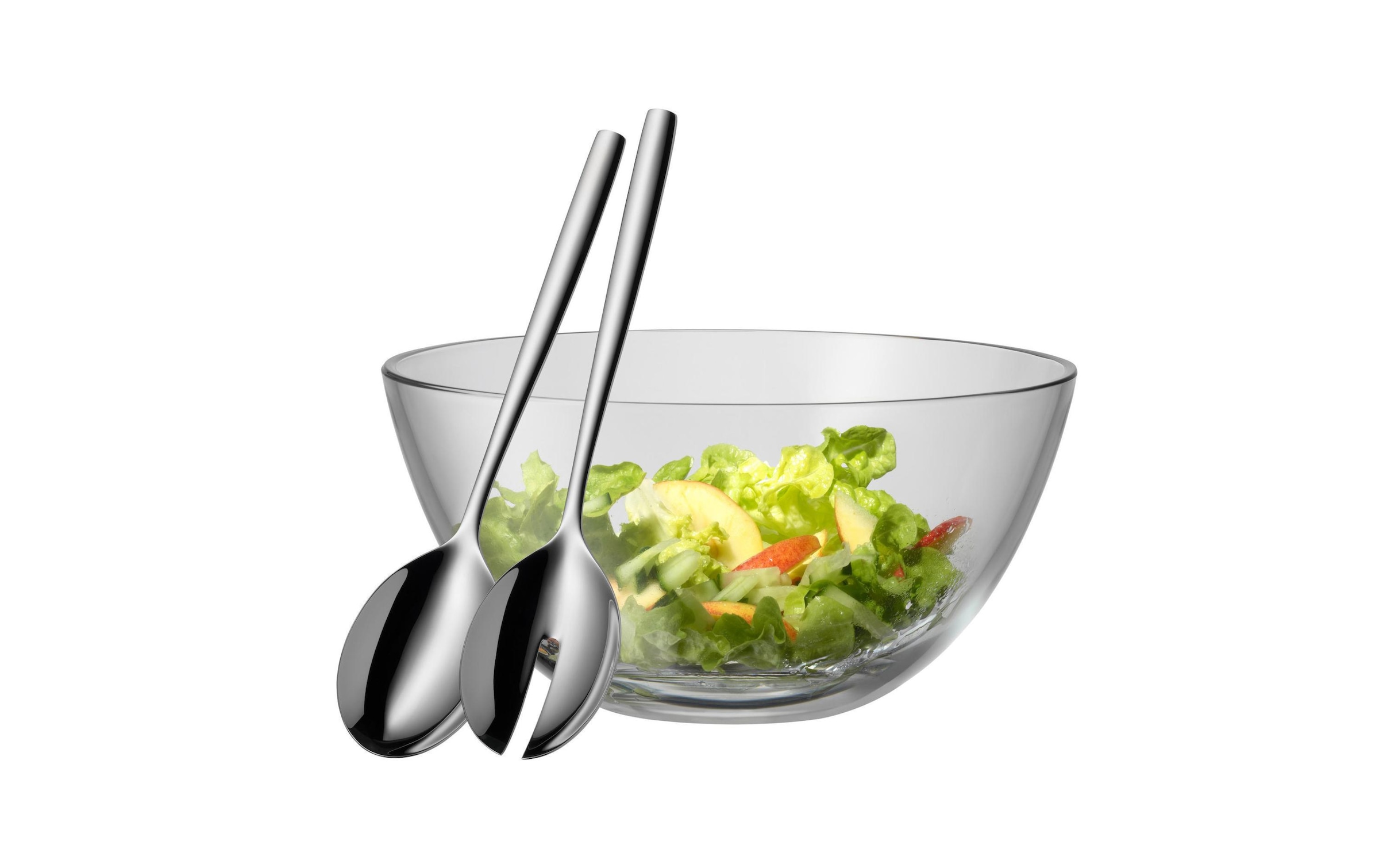WMF Salatschüssel »WMF Salatschüssel-Set mit Besteck 2«, aus Edelstahl