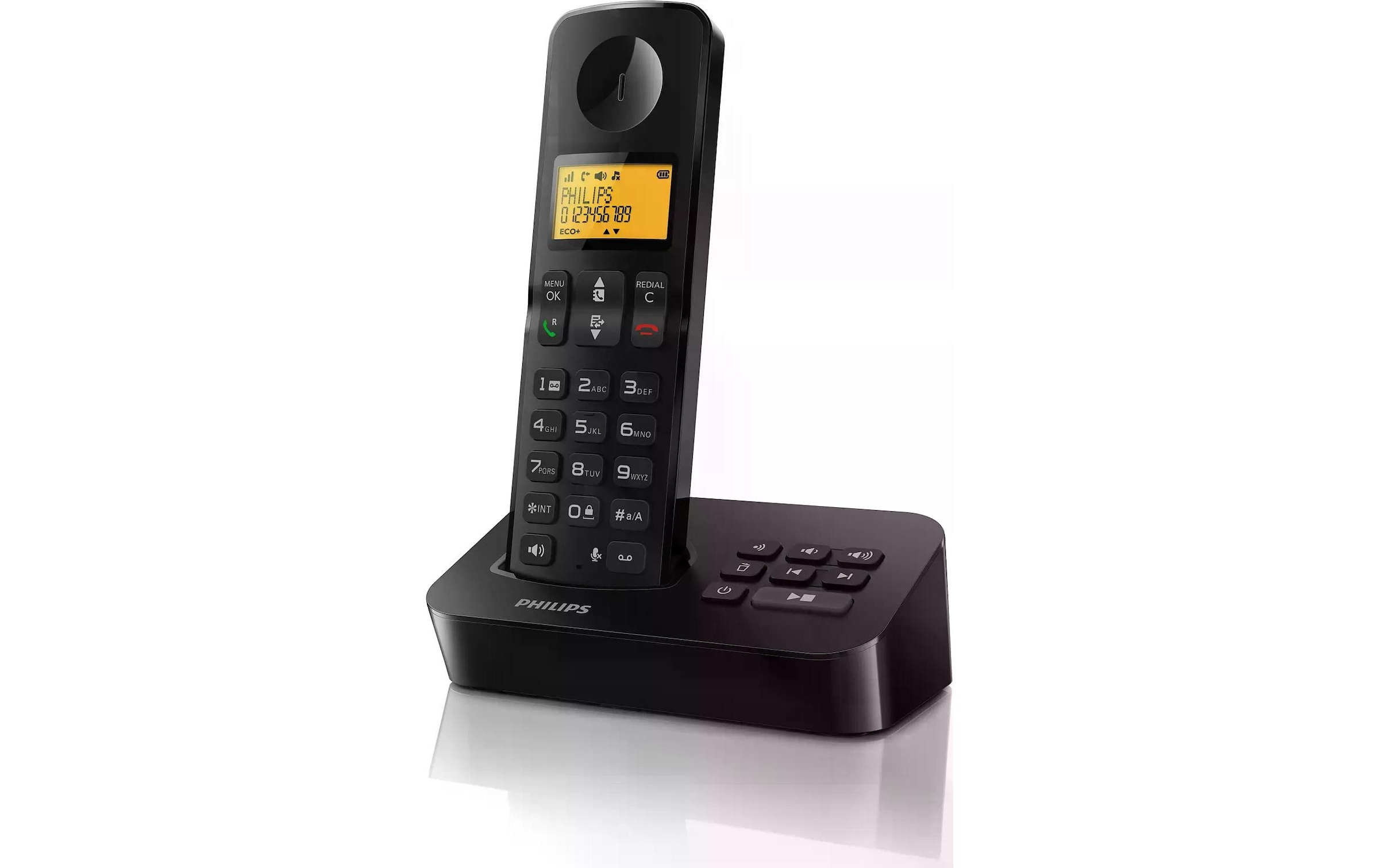 Schnurloses DECT-Telefon »Philips D2651B Schwarz«