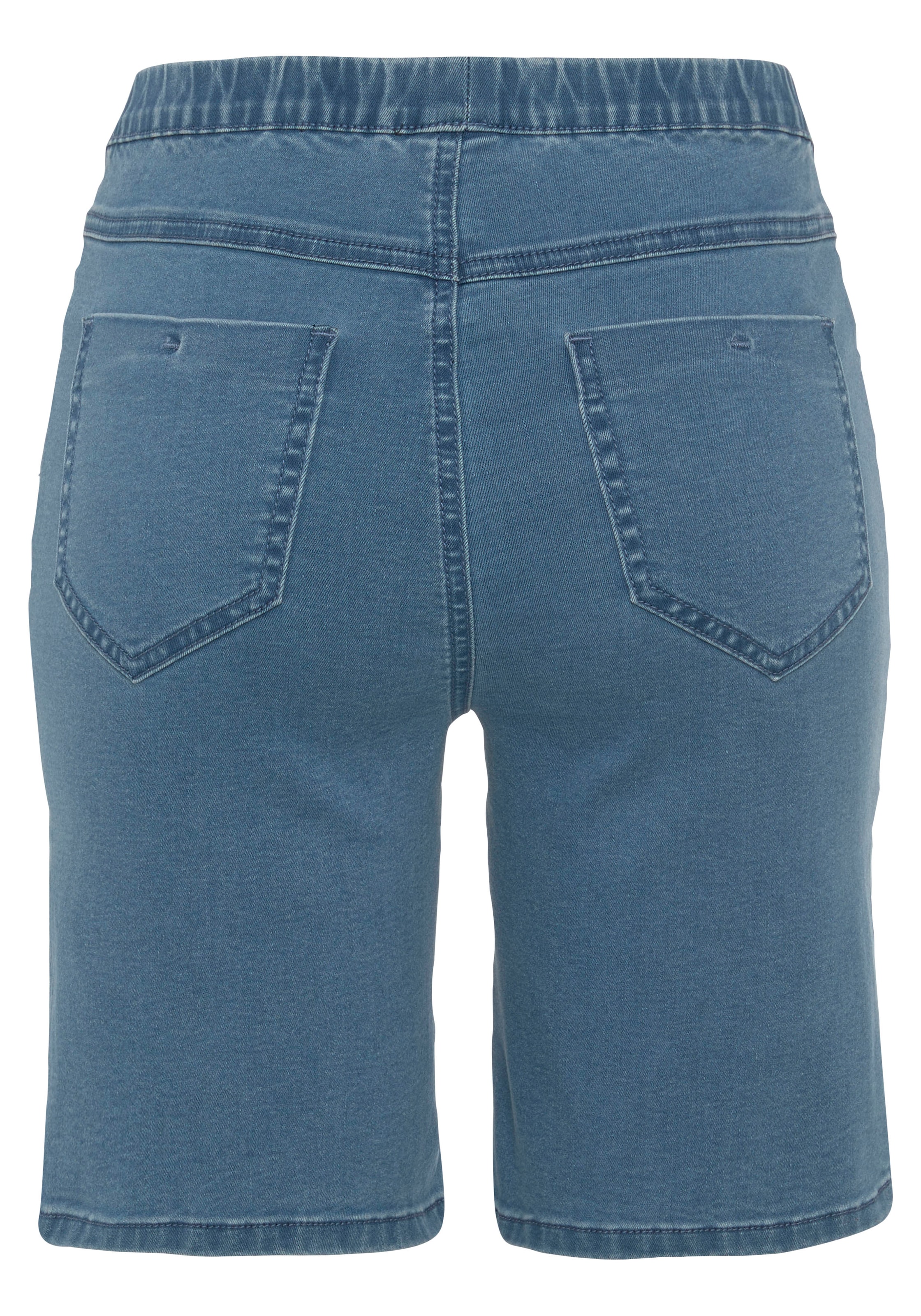 Buffalo Bermudas, im elastischem Denim mit zwei Gesässtaschen