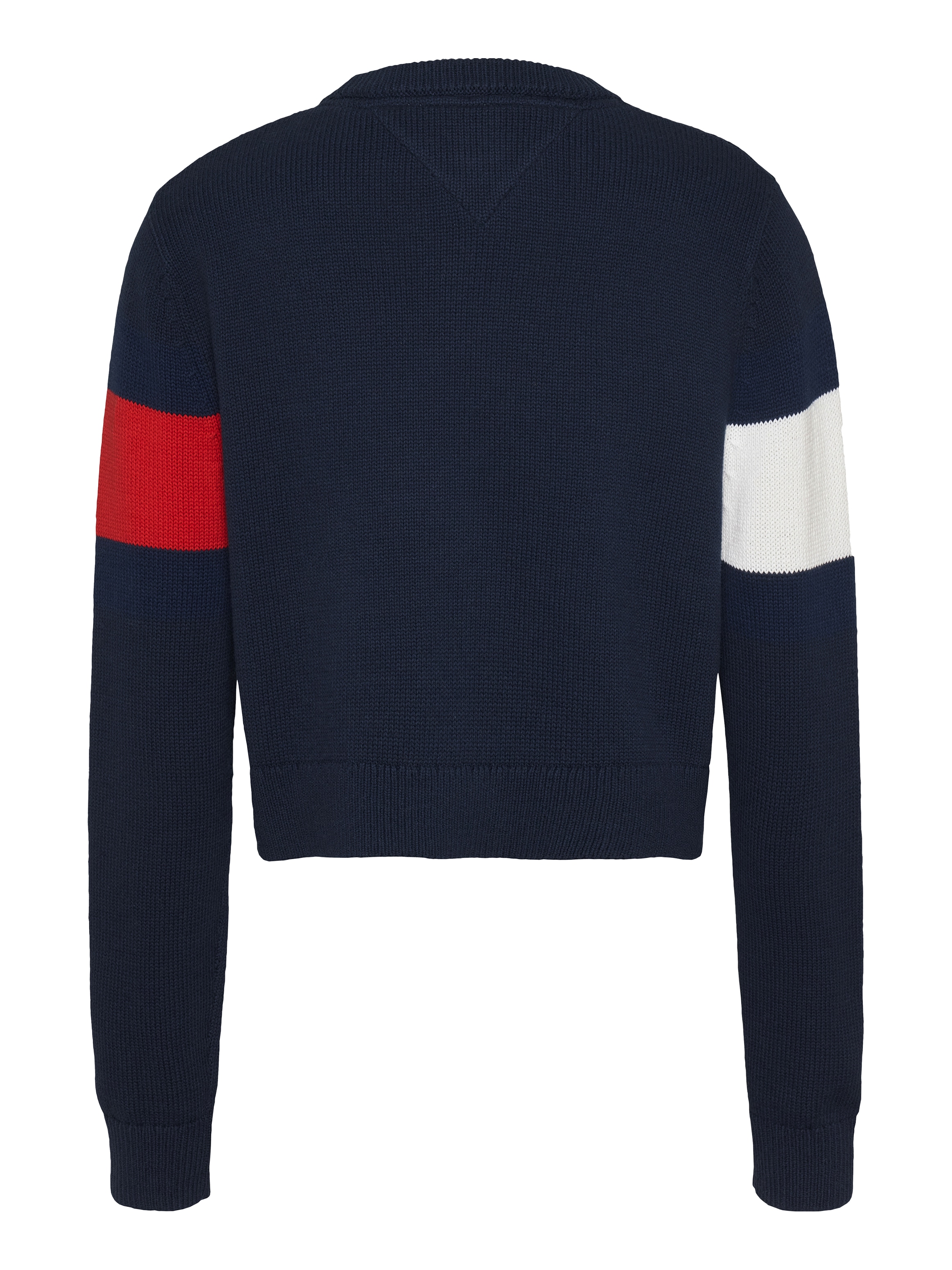 Tommy Jeans Curve Strickpullover »TJW CENTER FLAG SWEATER EXT«, in Grossen Grössen, Logo-Flag