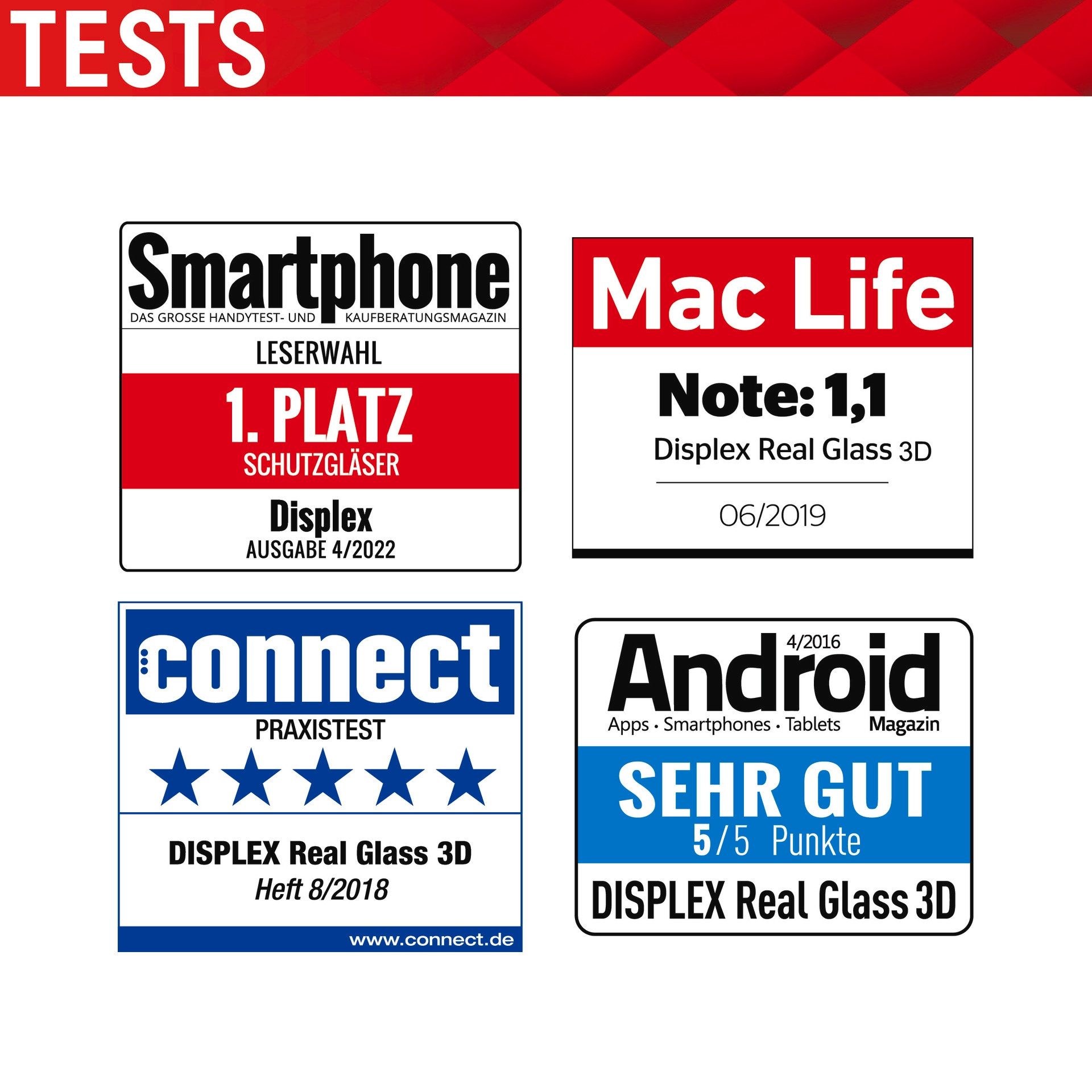 Displex Displayschutzglas »Real Glass FC - iPhone 13/13 Pro/14«, für Apple iPhone 13/13 Pro-Apple iPhone 14-Apple iPhone 16e