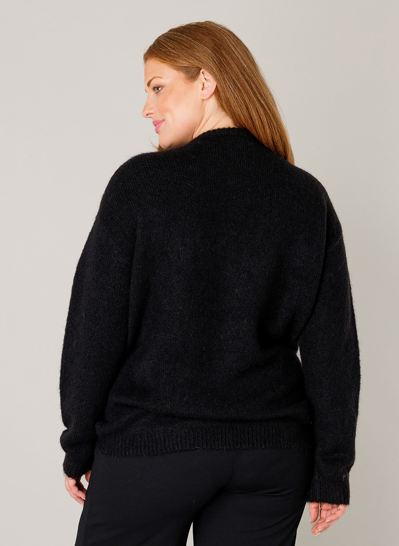 Base Level Curvy Strickpullover »Yanara«, mit Wolle und Elasthan