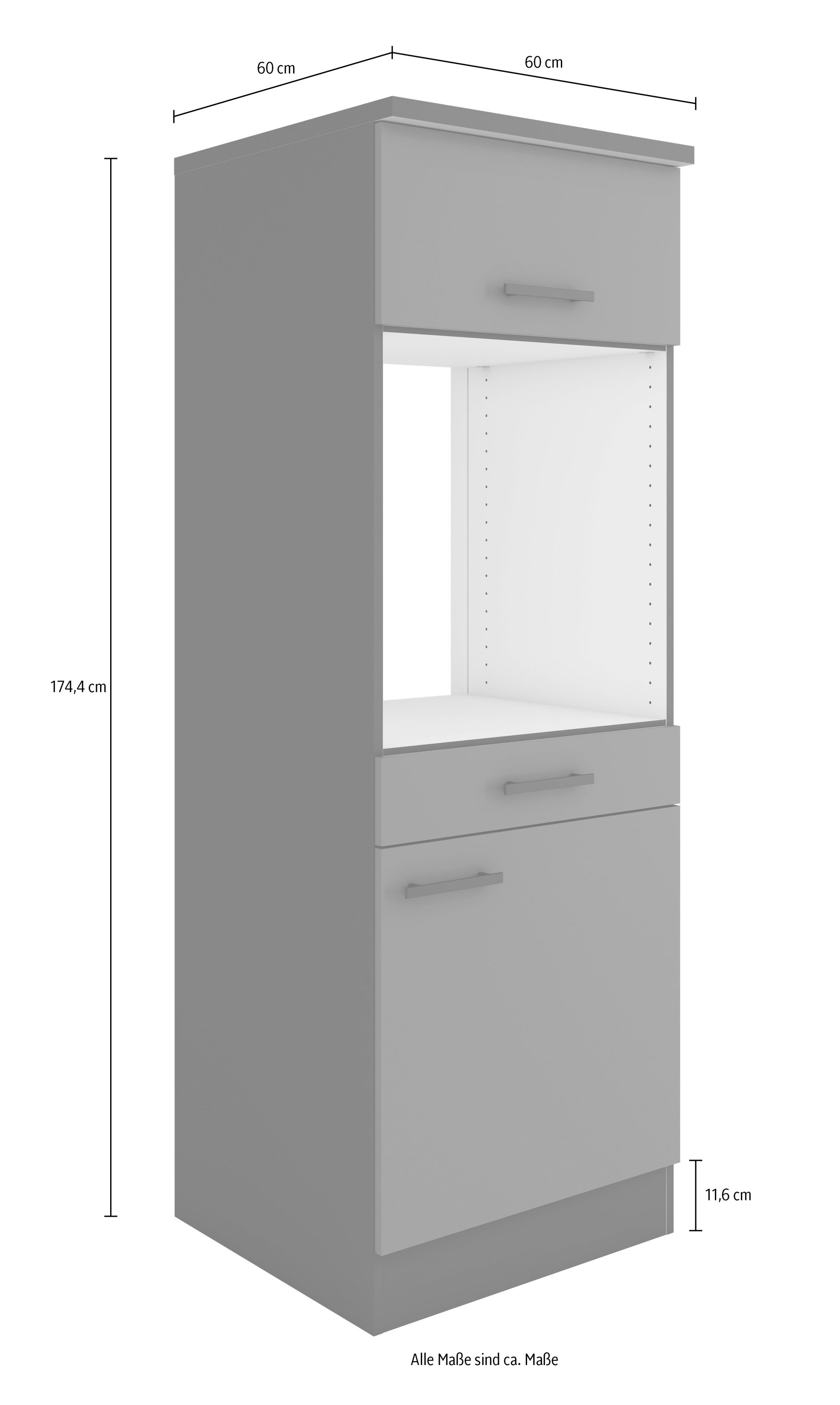 OPTIFIT Midischrank »Bella«, Breite 60 cm, Nischenmasse B/T/H 56,7/55,5/59,2 cm
