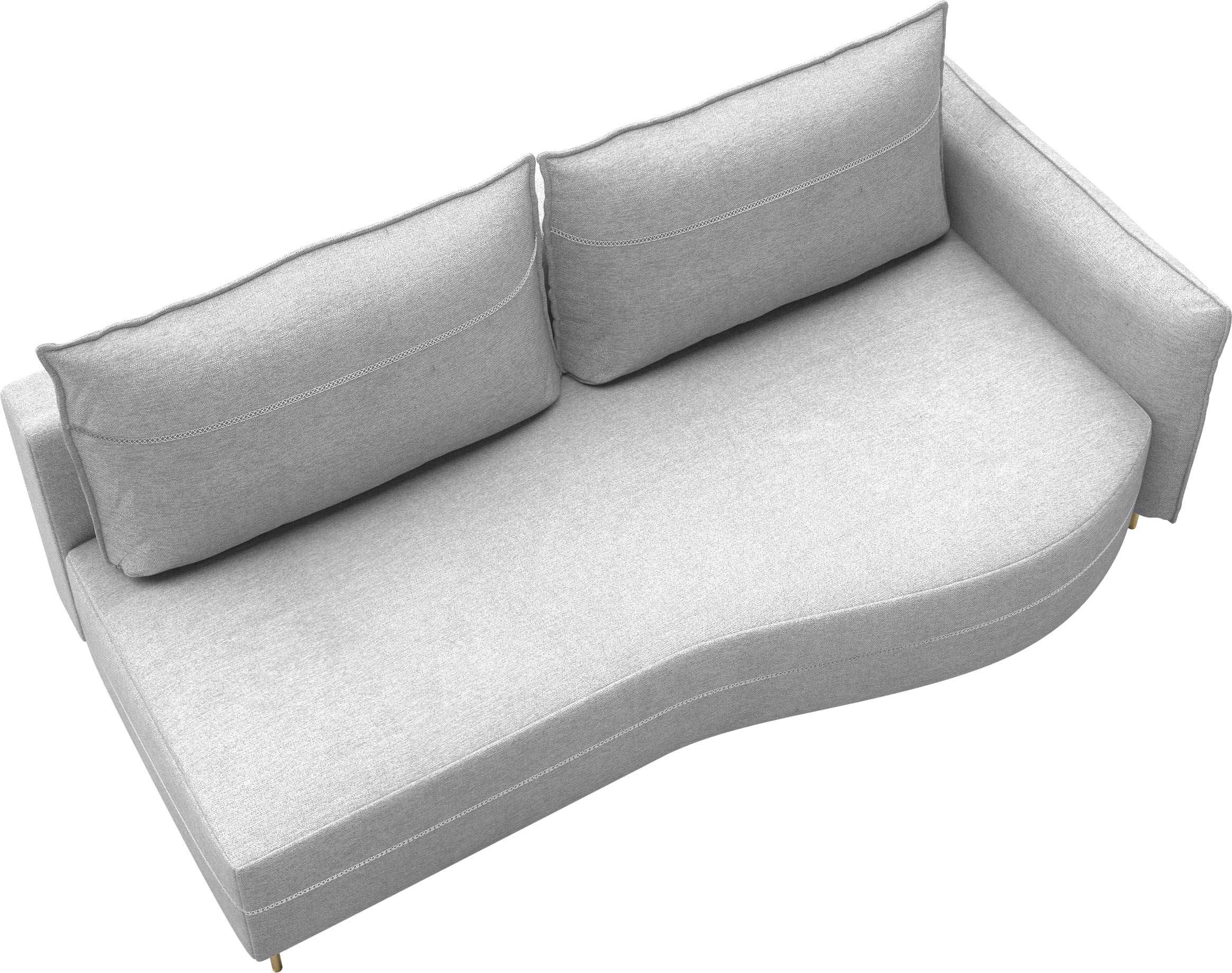 exxpo - sofa fashion Loungesofa »Ortis mit toller Kontrastnaht, Solitärmöbel, bequem, schmale Armlehne«, Schlafsofa mit Bettfunktion und Bettkasten, komfortabler Federkern
