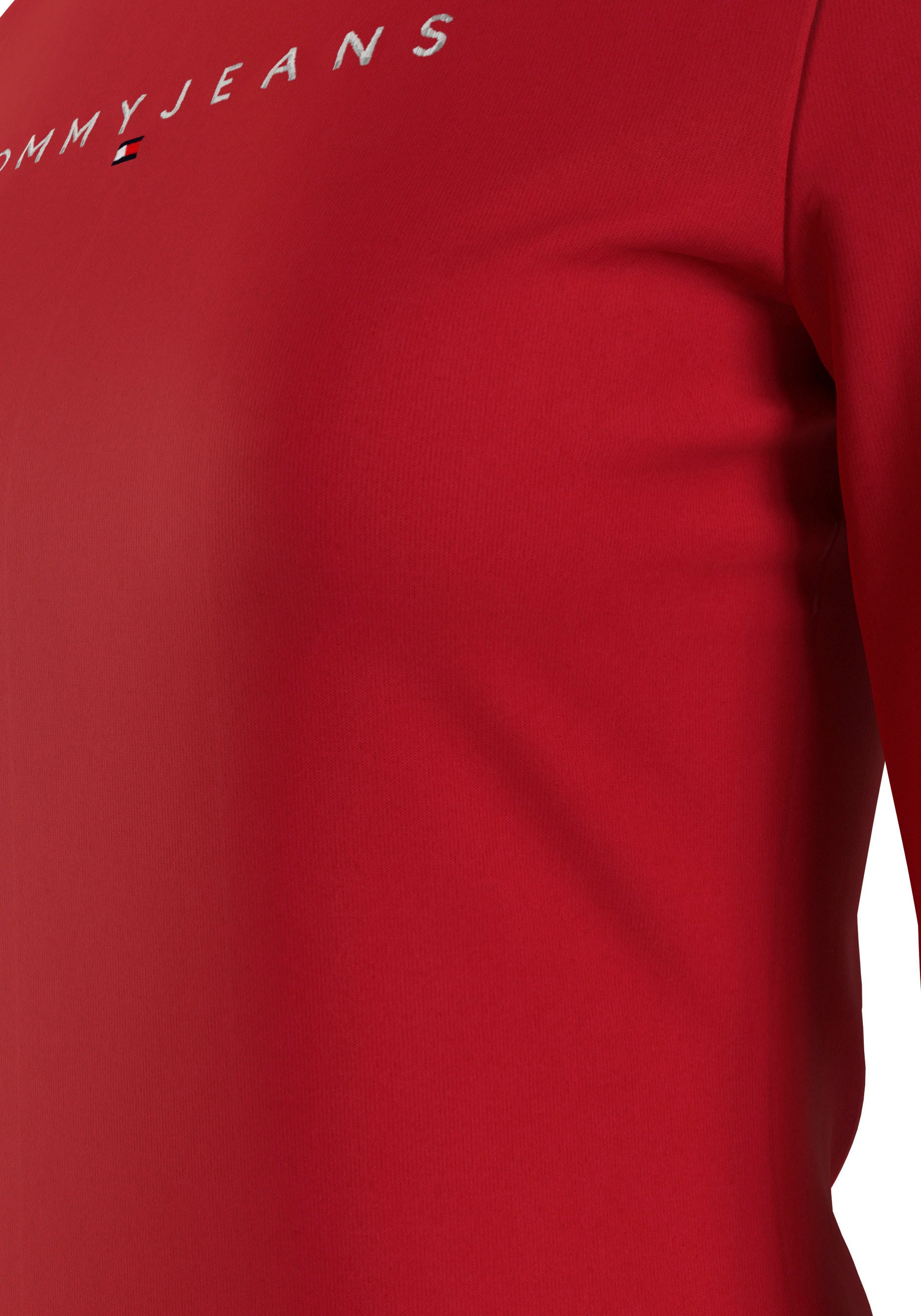 Tommy Jeans Langarmshirt »Slim Linear Shirt Longsleeve«, mit Logostickerei  online shoppen bei Jelmoli-Versand Schweiz