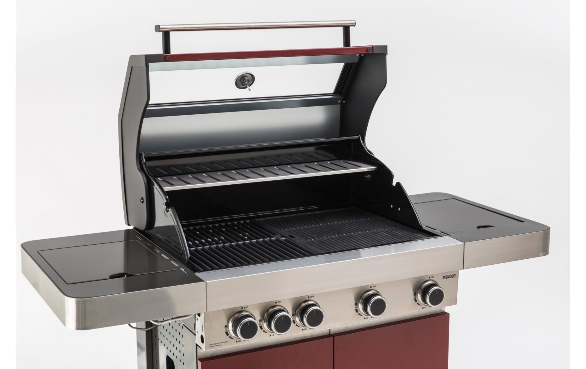 Gasgrill »Masport MB 4000, 4-Brenner, Rot«