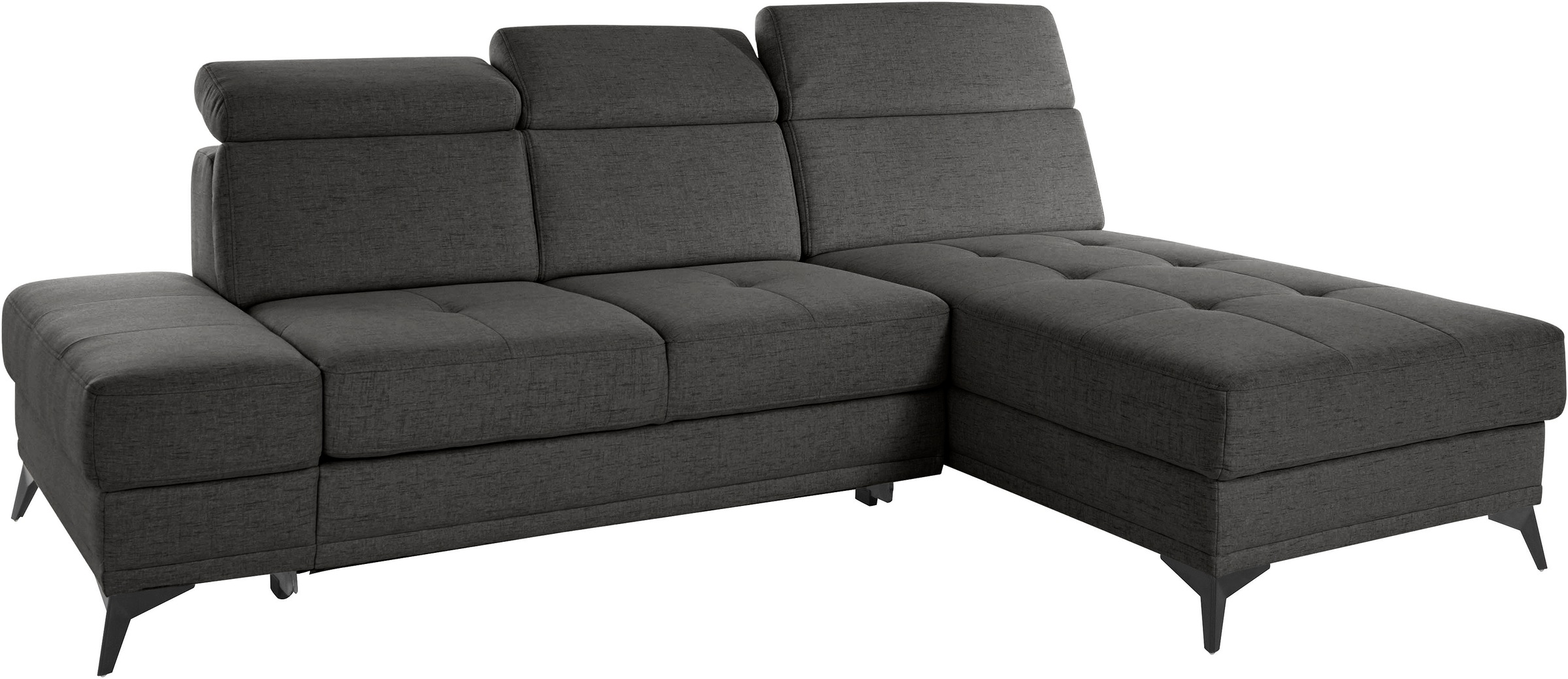 INOSIGN Ecksofa »Cardiz L-Form«, inkl.Kopfteilverstellung und Federkern wahlweise mit Bettfunktion