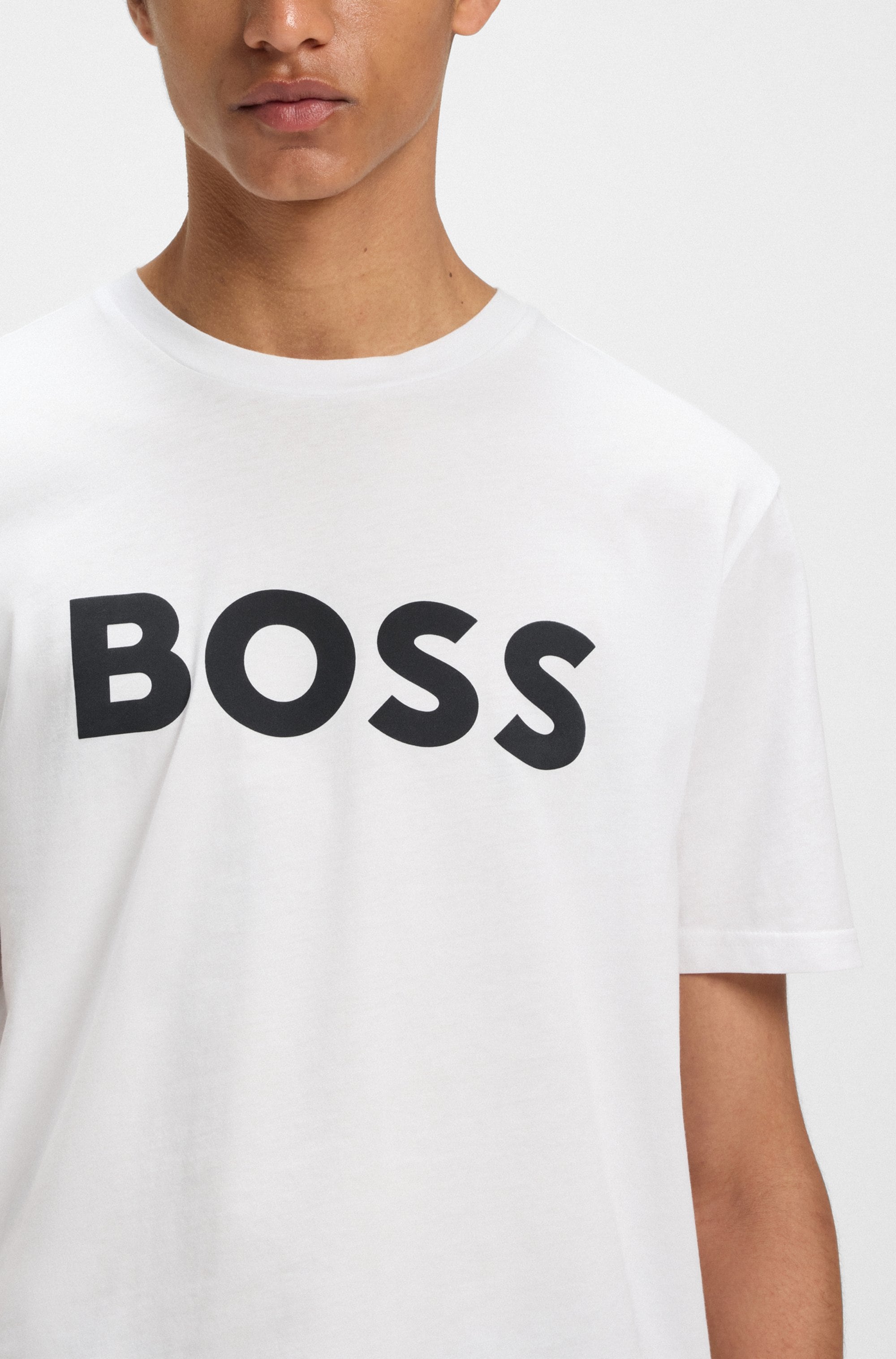 BOSS ORANGE T-Shirt »Thinking 1«, mit grossem BOSS Druck auf der Brust
