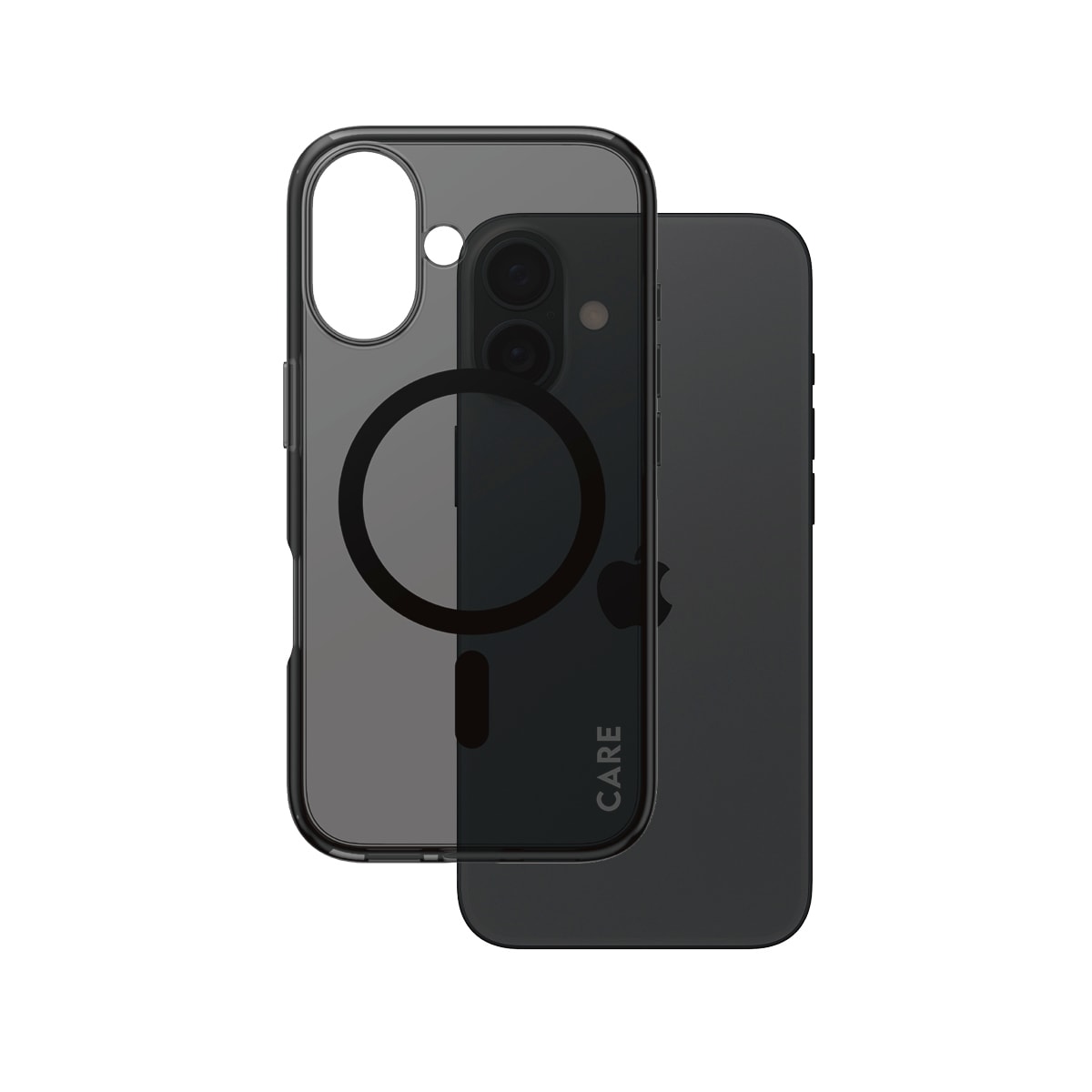 CARE by PanzerGlass Handyhülle »Smokey Case für Apple iPhone 16«, Backcover, Schutzhülle, Handyschutzhülle, Case, Schutzcase, stossfest
