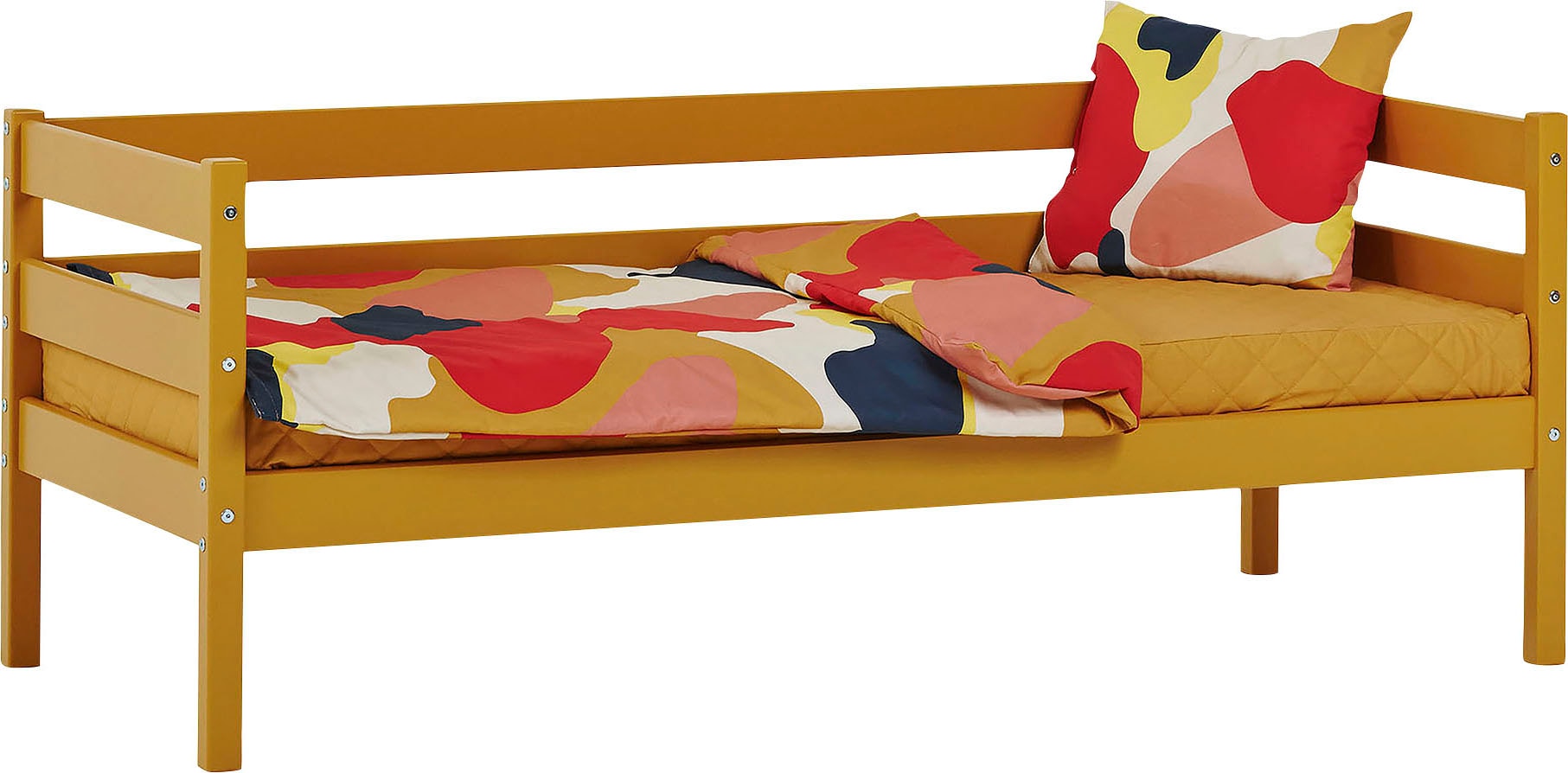 Hoppekids Einzelbett »ECO Comfort Kinderbett, Kiefer Massivholz, Jugendbett inkl. Rollrost« 70x160 cm, wahlweise in verschieden Farben/ Matratze/ Absturzsicherung