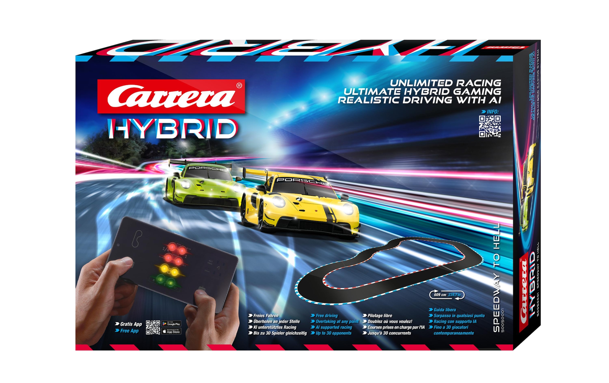 Carrera® Rennbahn-Auto »Speedway to Hell – Hybrid Set«