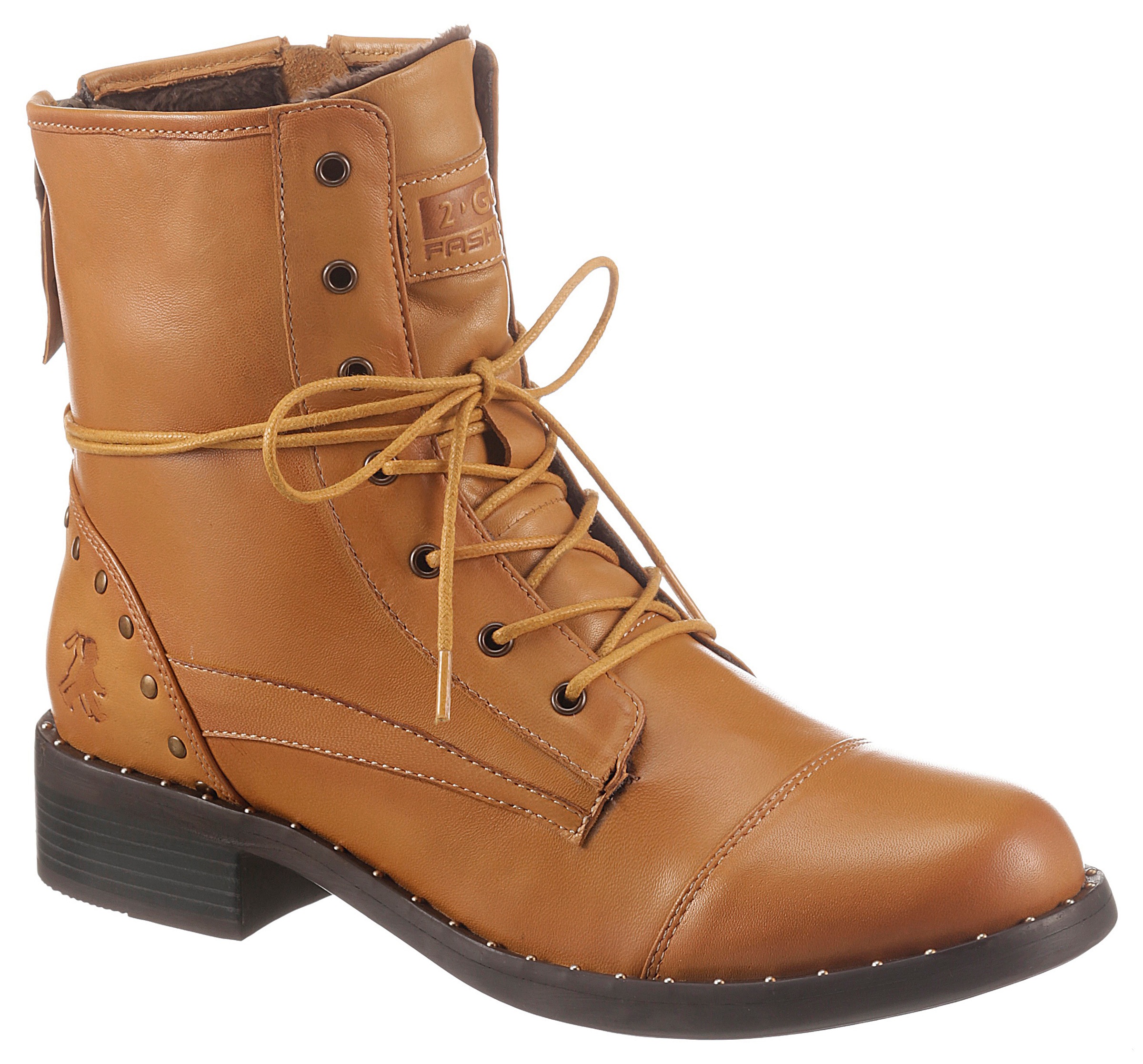 Image of Ackermann - 2GO FASHION Schnürboots, mit modischen Nieten verziert einkaufen bei Ackermann Versand Schweiz