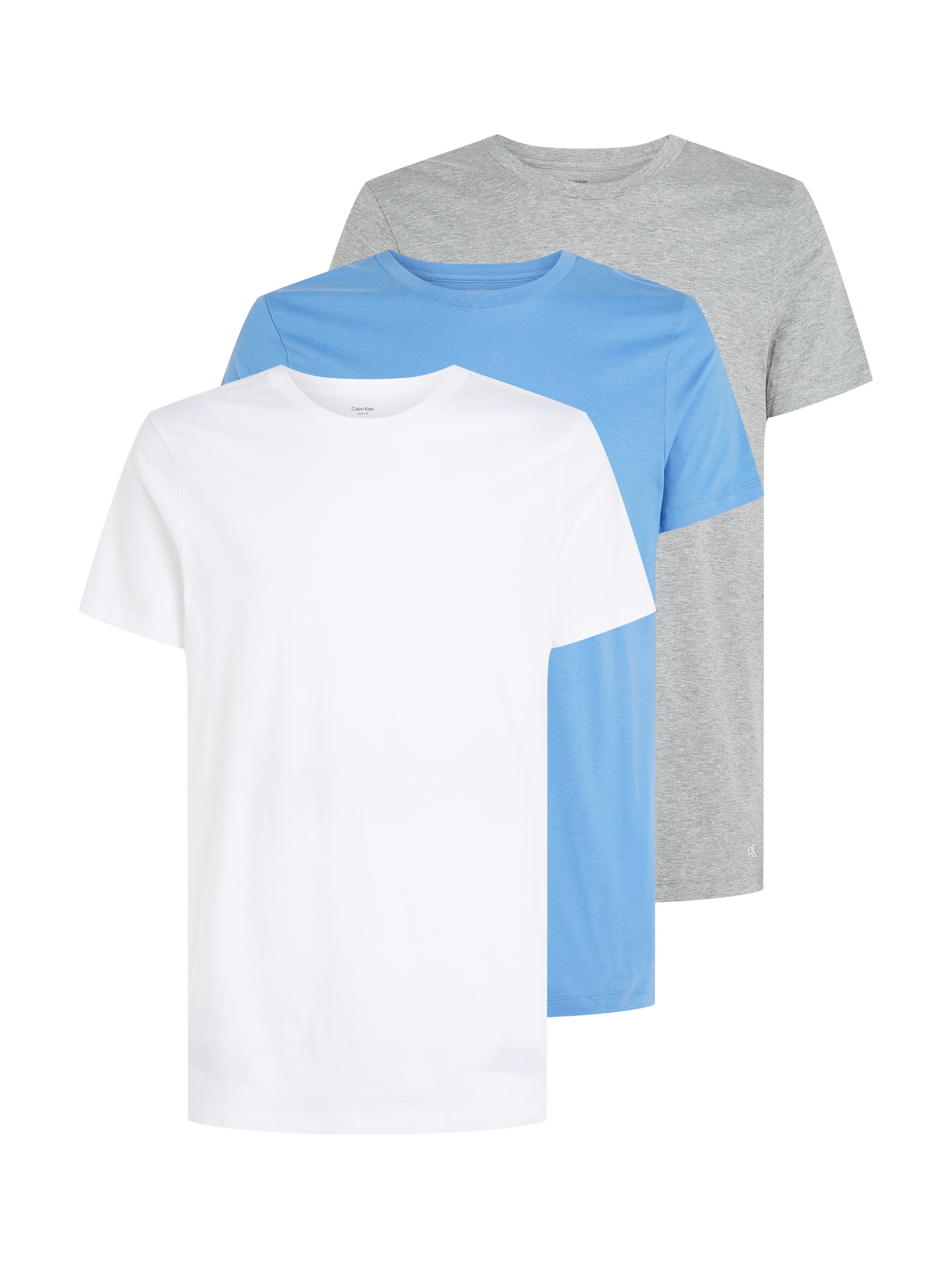 Calvin Klein Underwear T-Shirt »S/S CREW NECK 3PK« Packung, 3er-Pack, 3 Stk. mit Logostickerei