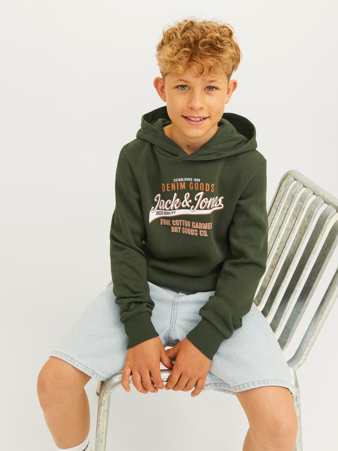 Jack & Jones Junior Kapuzensweatshirt »JJELOGO SWEAT HOOD 2 COL 24/25 NOOS JNR«