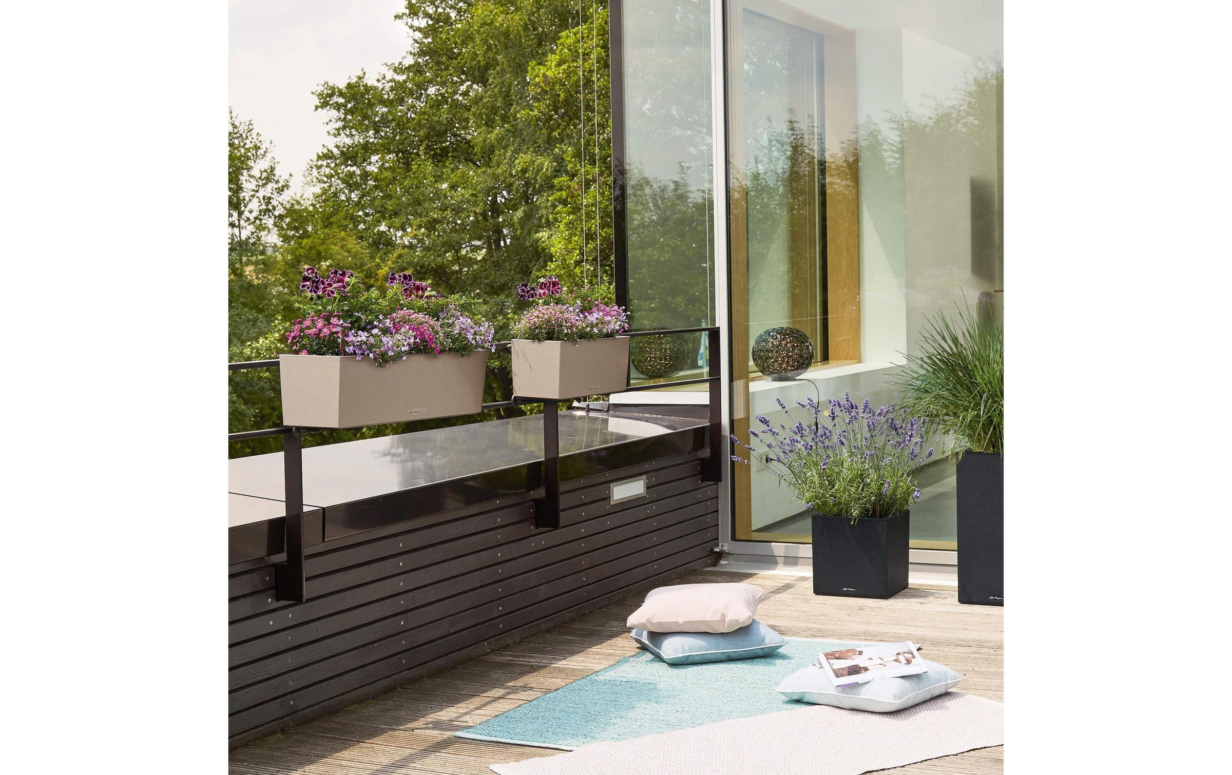 Übertopf »BALCONERA Stone 80 Hellgrau«