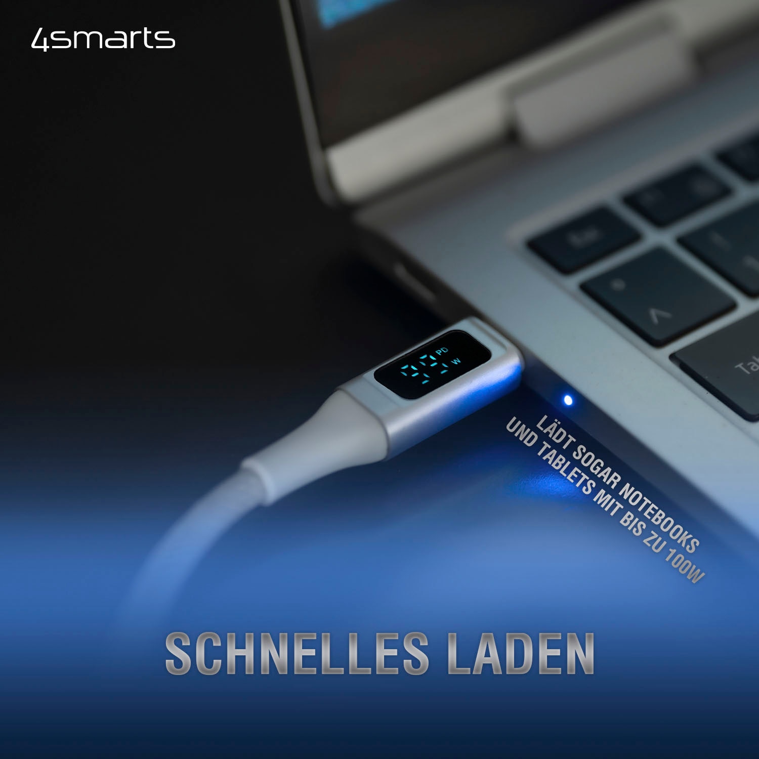 4smarts USB-Kabel »USB-C auf USB-C Kabel DigitCord 100W 1,5m«, 150 cm