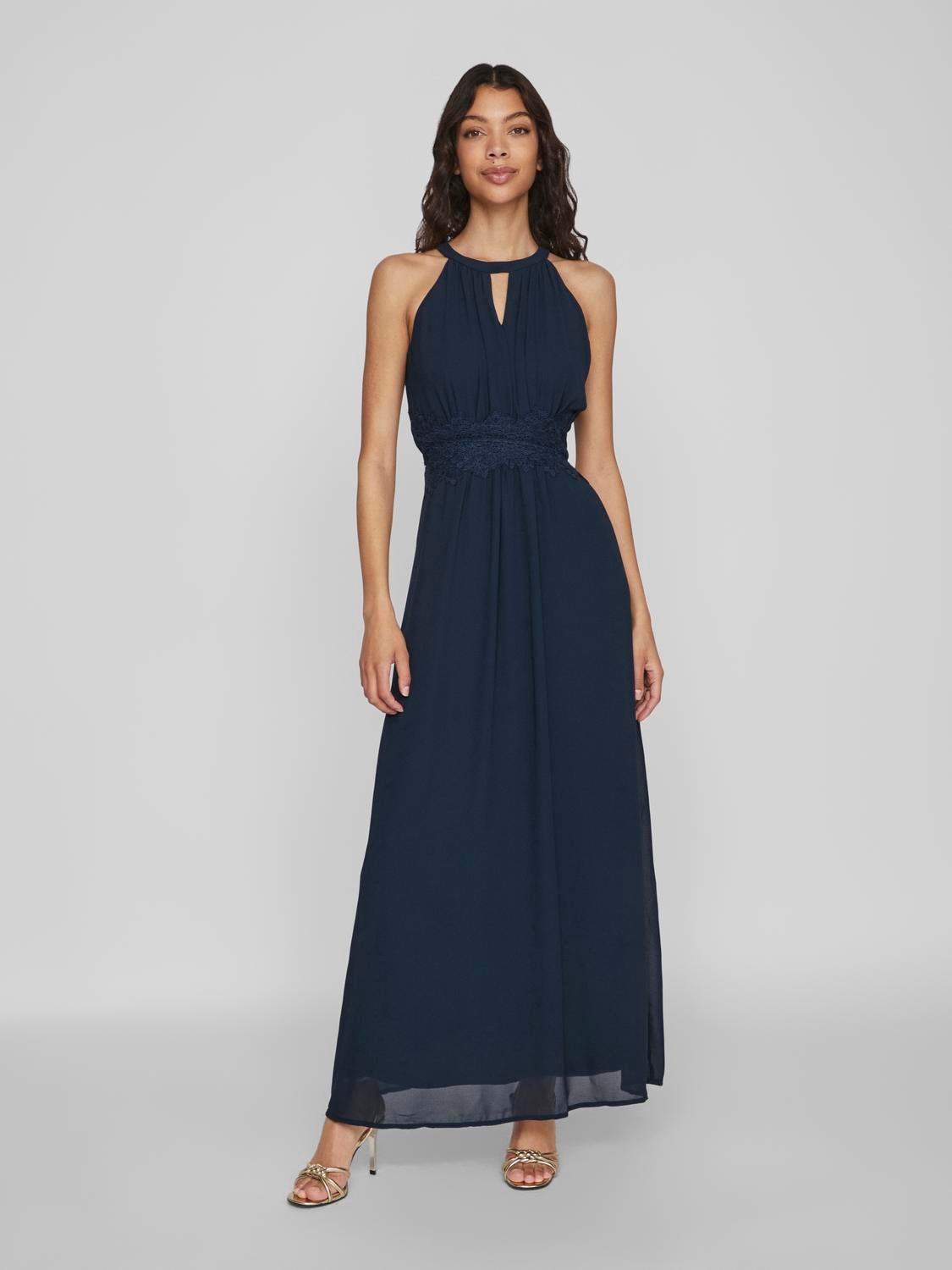 Vila Maxikleid »VIMILINA HALTERNECK MAXI DRESS - NOOS«