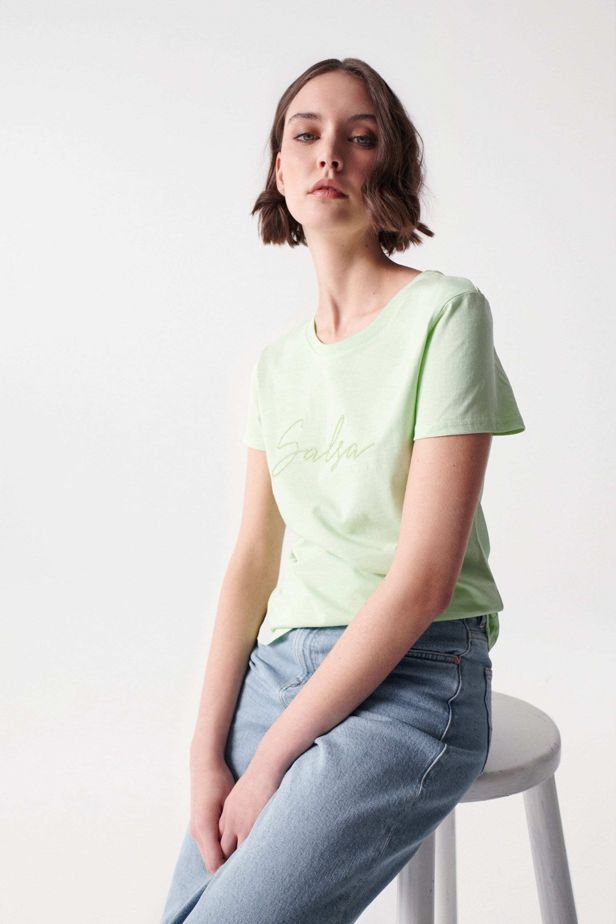 Salsa T-Shirt »T-Shirts Logo Embroidery T-Shirt«