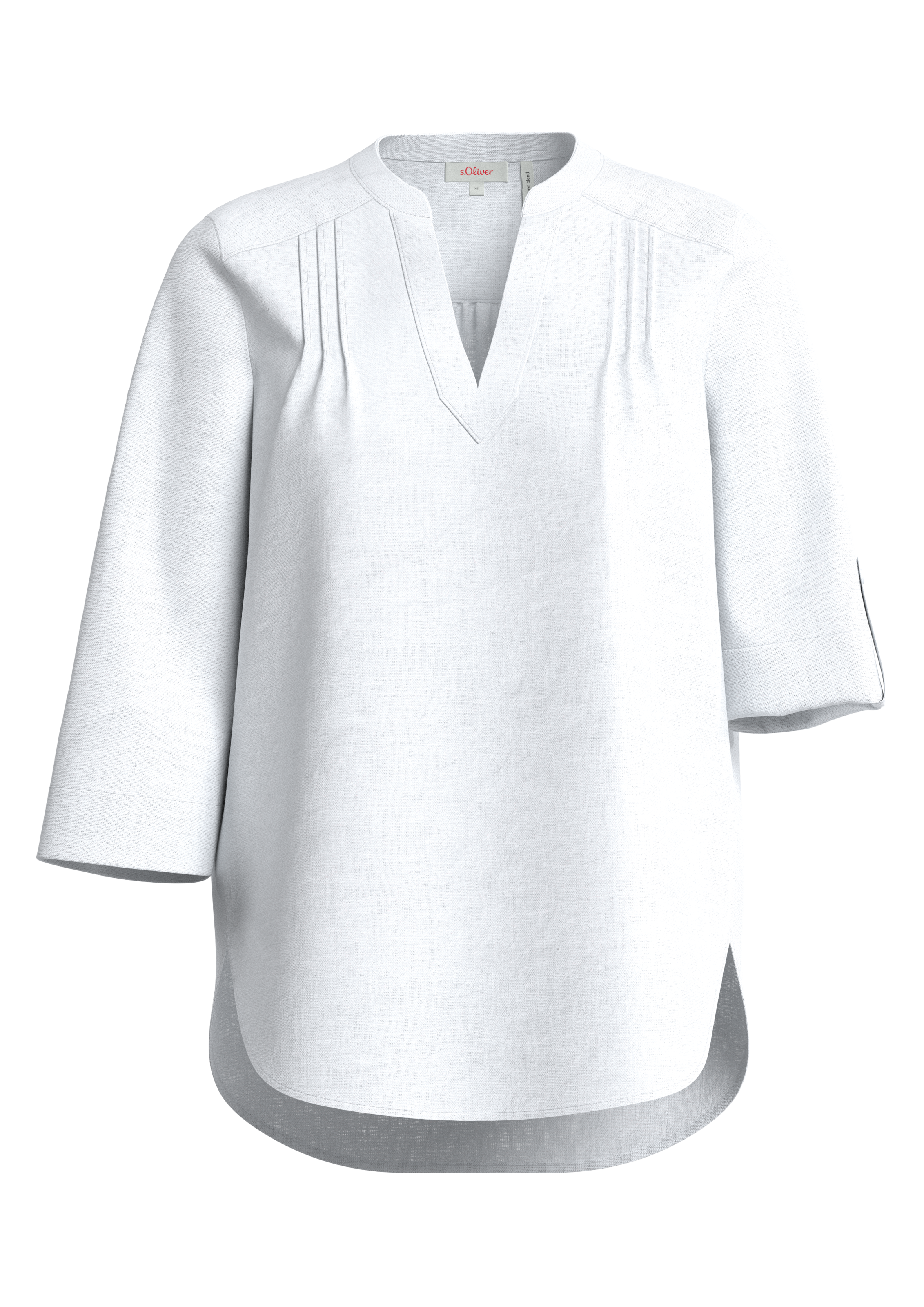 s.Oliver Klassische Bluse, mit 3/4-Arm