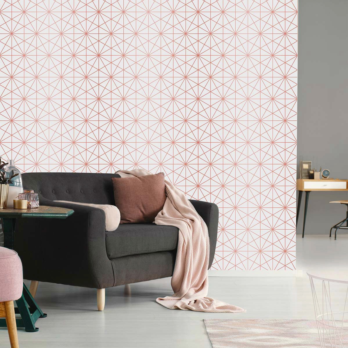 MySpotti Vliestapete »Fresko Brite«, geometrisch-bedruckt, vorgekleistert und reissfest