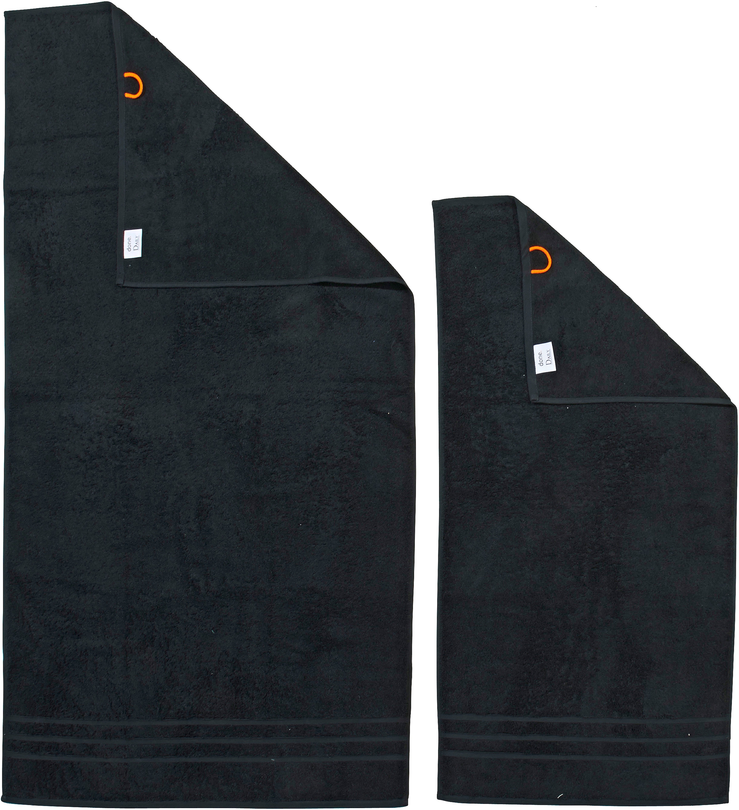 done.® Handtuch Set »Daily Uni«, (Set, 4 St., 2 Handtücher (50x100 cm)-2 Duschtücher (70x140 cm), 2x Handtücher (50x100 cm) & 2 Duschtücher(70x140 cm)