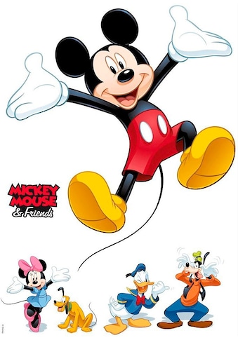 Wandtattoo »Mickey and Friends«, (5 St.), 50x70 cm (Breite x Höhe), selbstklebendes...