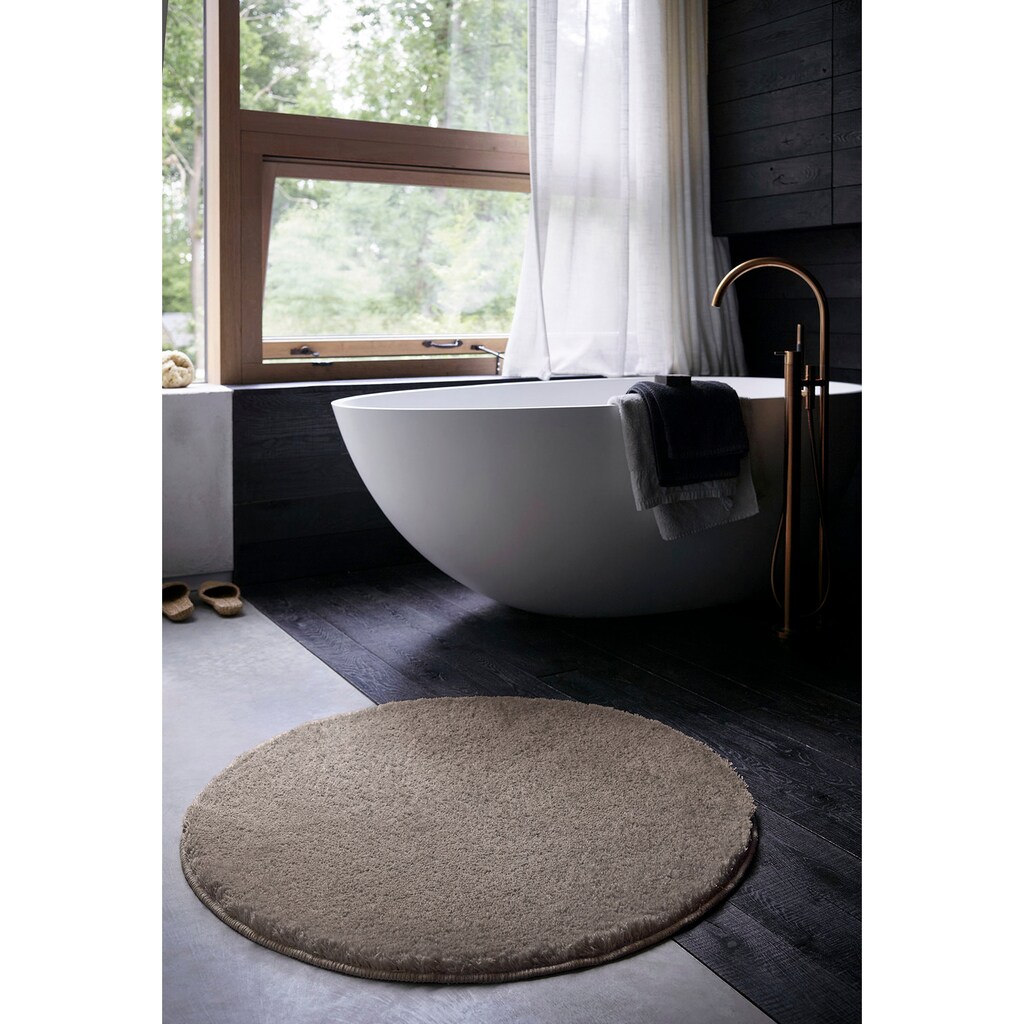 Wecon home Basics Badematte »Joris«, Höhe 20 mm, rutschhemmend beschichtet, strapazierfähig, waschbar, viele Grössen, Badezimmerteppich, uni