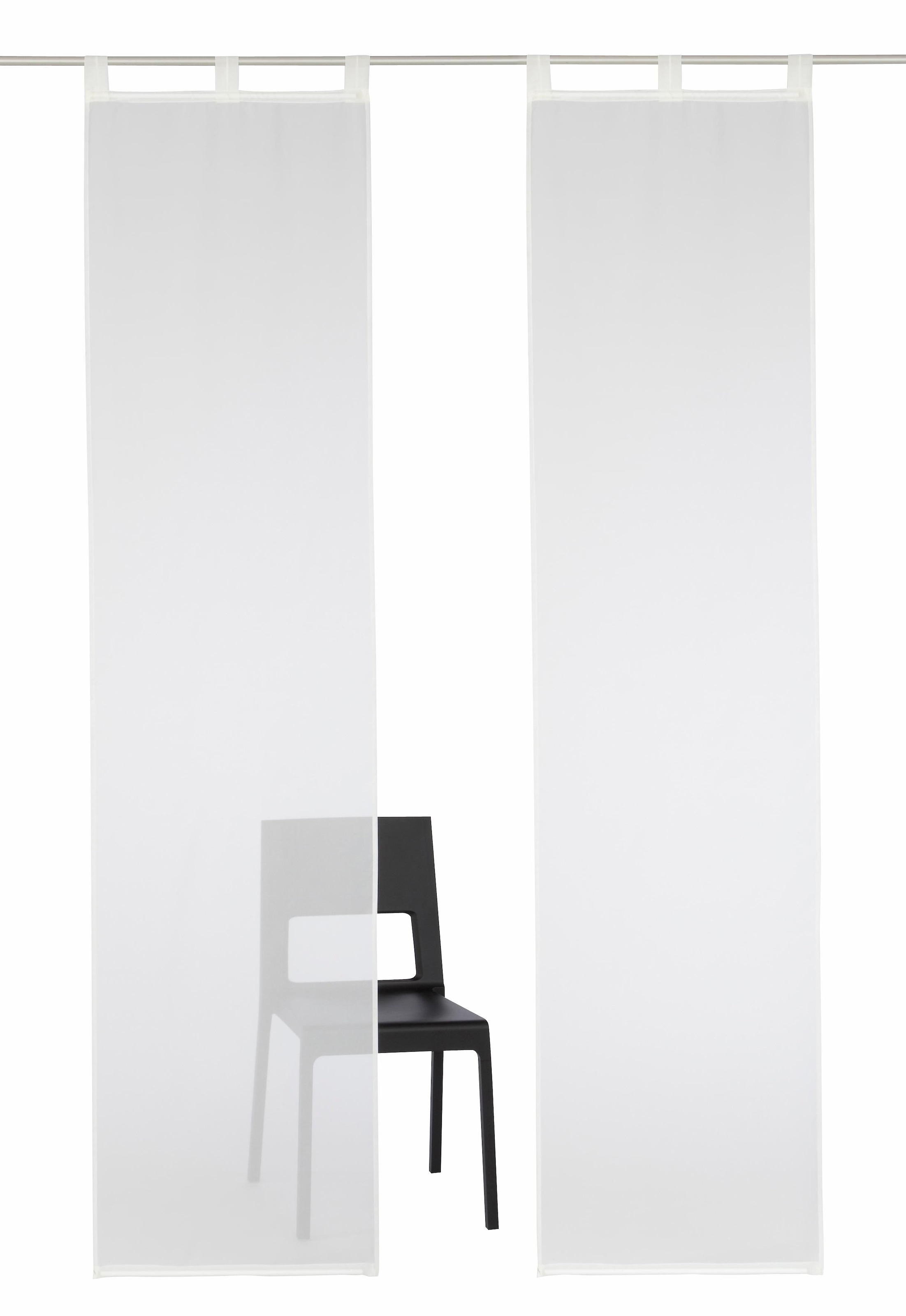 my home Schiebegardine »Xanten«, (2 St.), 2-er Set, mit Beschwerungsstangen, Breite: 57 cm, Flächenvorhang