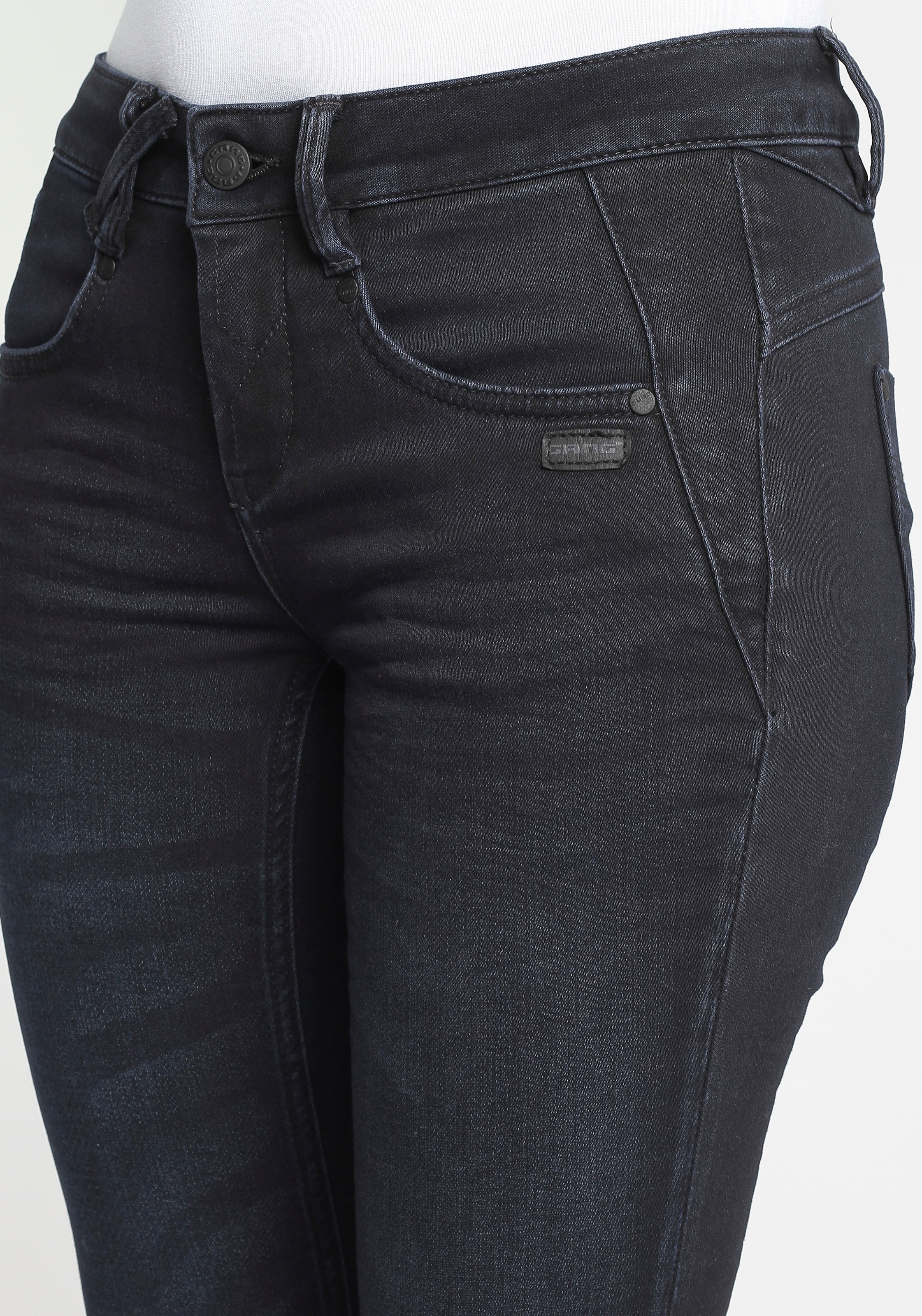 GANG Skinny-fit-Jeans »94NELE«, mit gekreuzten Gürtelschlaufen vorne am  Bund online kaufen bei Jelmoli-Versand Schweiz