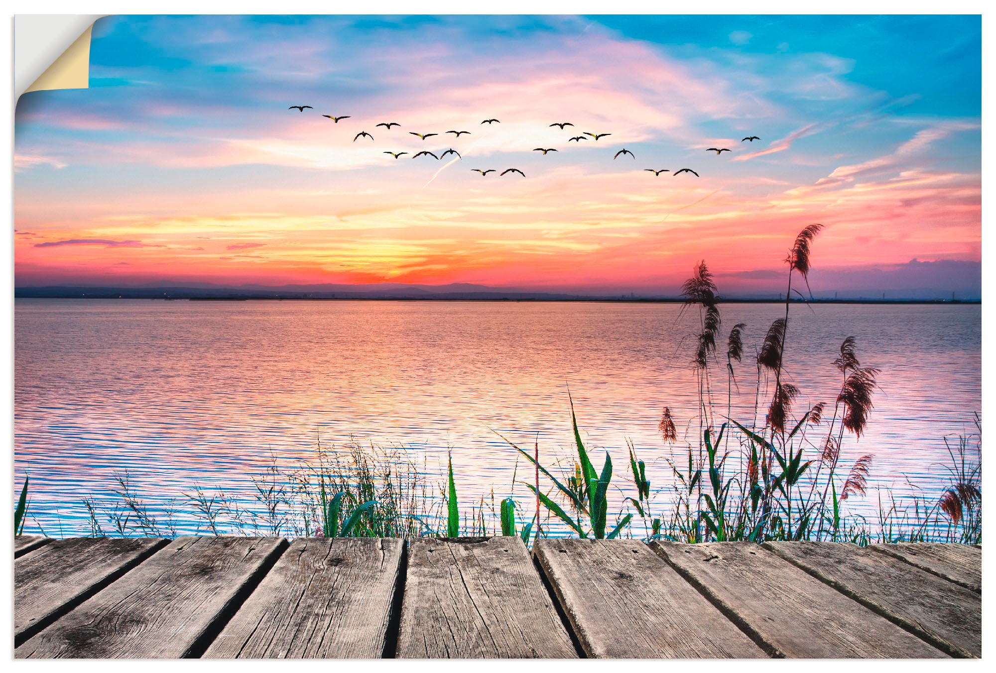 Artland Wandbild »Der See versch. (1 Wolken«, Poster online | Grössen als St.), oder Alubild, Farben der Jelmoli-Versand in Leinwandbild, Wandaufkleber den Gewässer, bestellen in