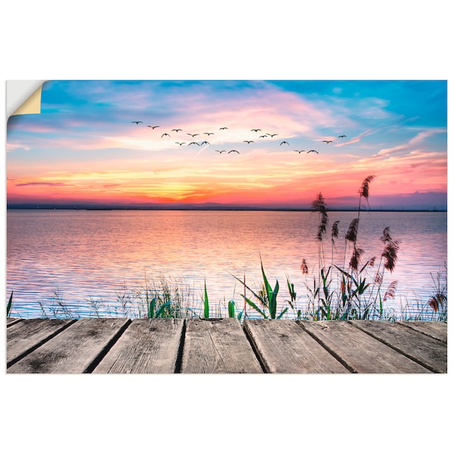 Artland Wandbild »Der See in den Farben der Wolken«, Gewässer, (1 St.), als  Alubild, Leinwandbild, Wandaufkleber oder Poster in versch. Grössen online  bestellen | Jelmoli-Versand