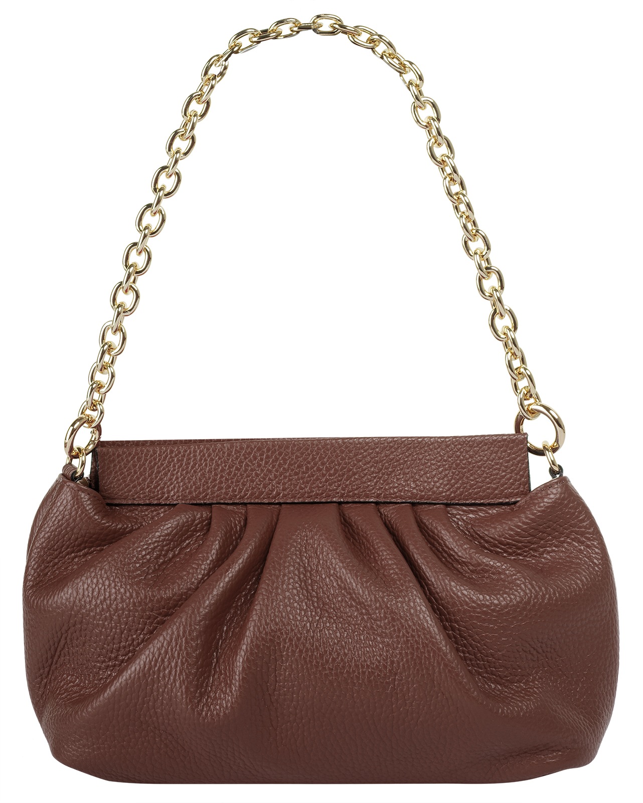 Cluty Umhängetasche, echt Leder, Made in Italy