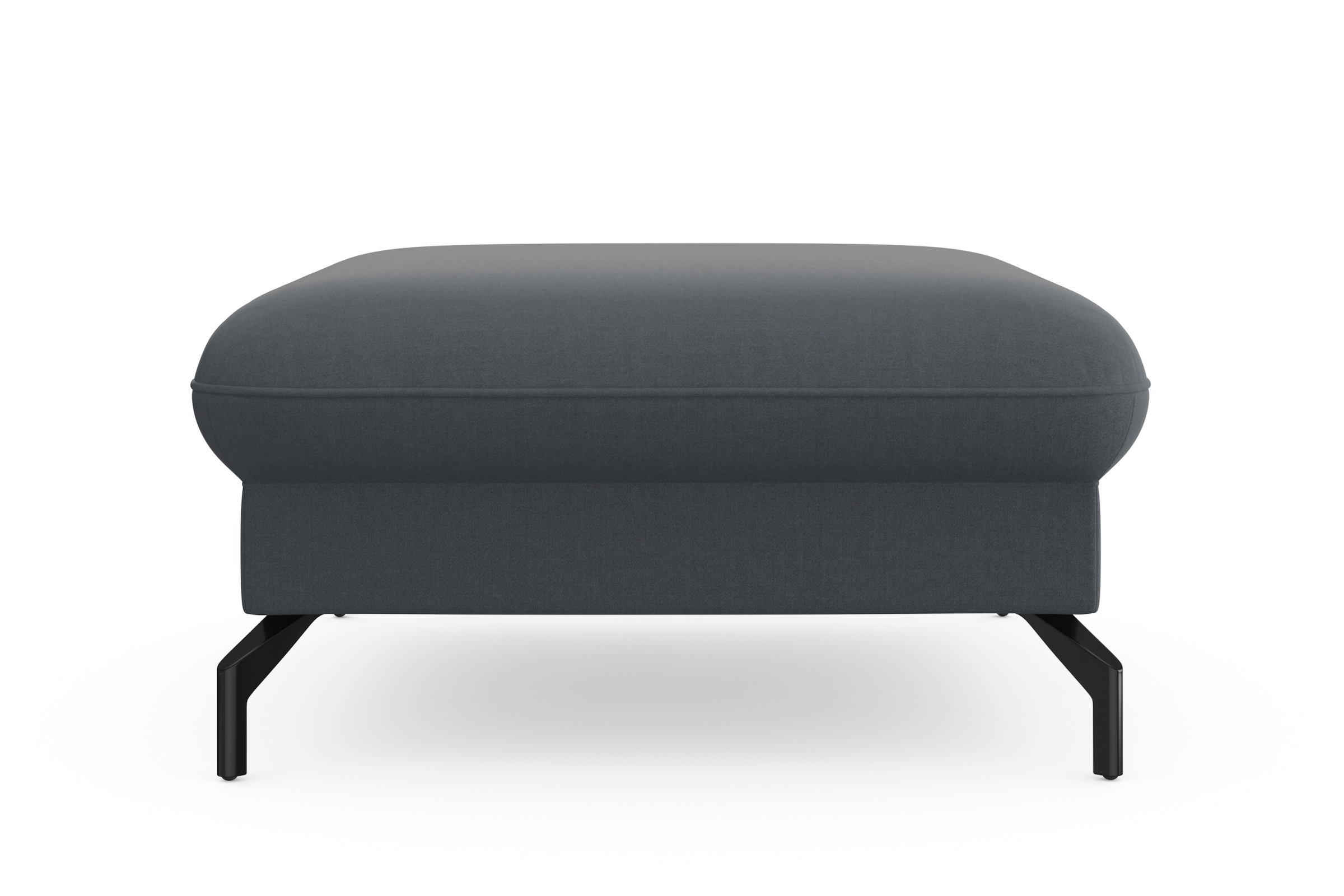 sit&more Hocker »Fashion«, inklusive Federkern, mit hochwertigen, schwarzen Metallfüssen