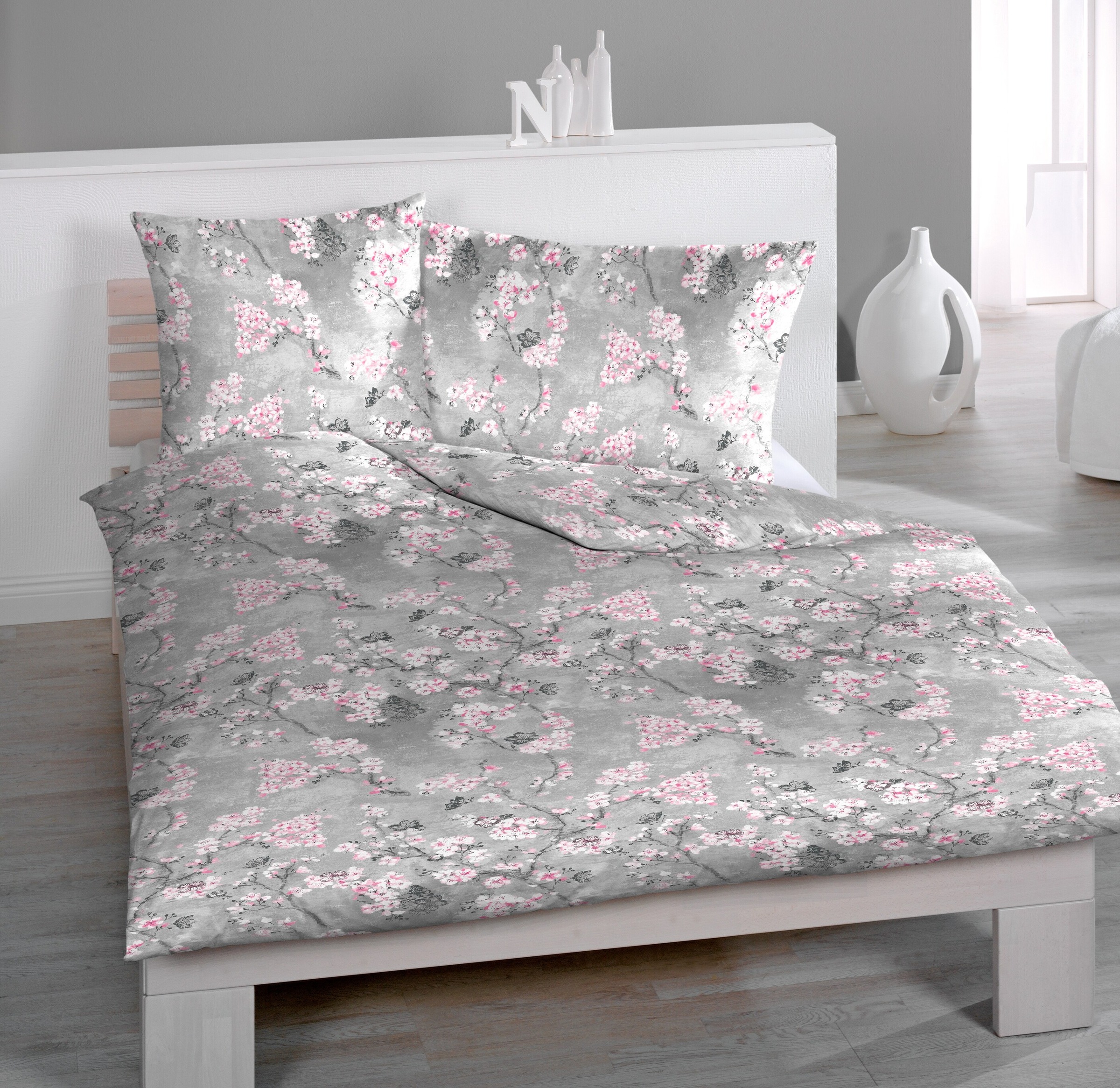 HOME FASHION Bettbezug »Japan 4, 100 % Baumwoll-Satin«, (1 St.)